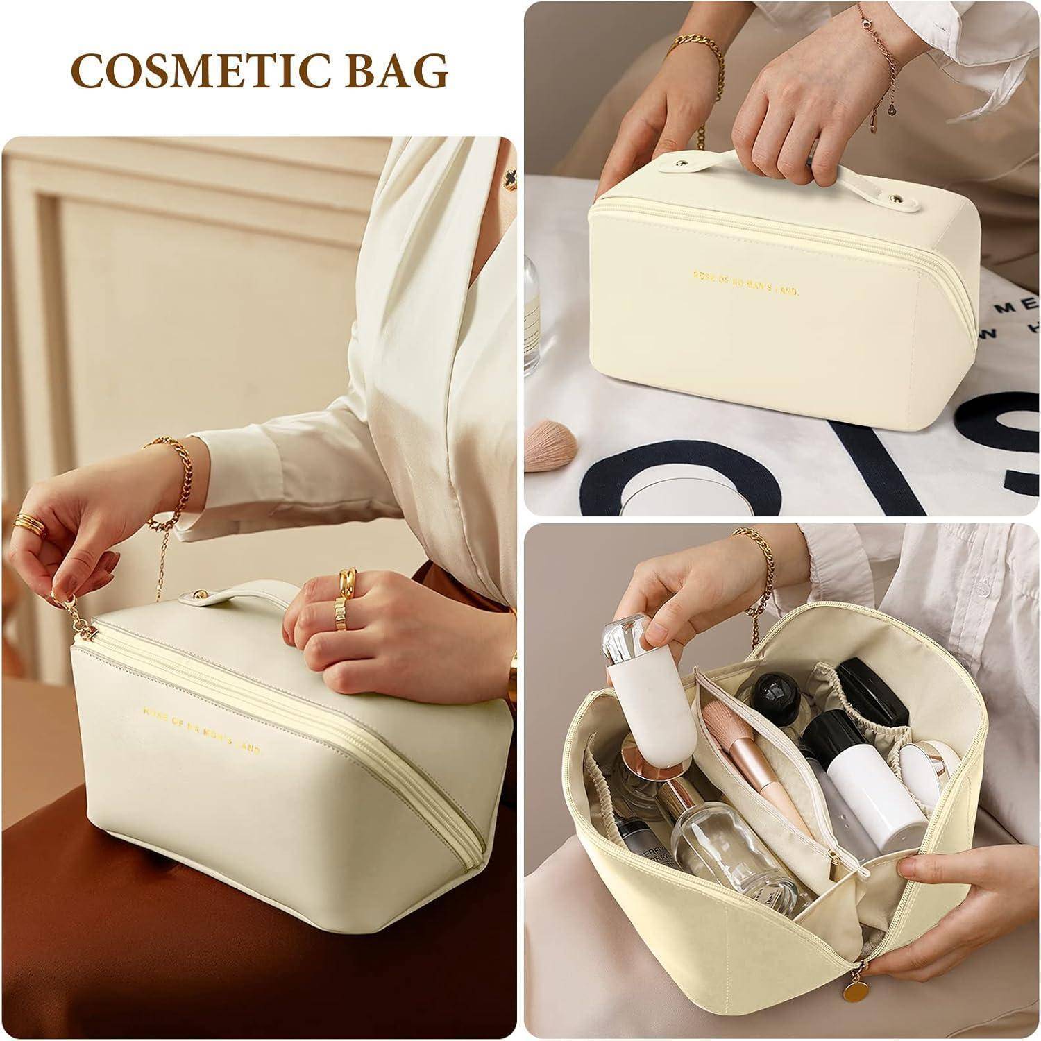 Reise Kosmetiktasche Große Kapazität PU Leder Wasserdicht Makeup