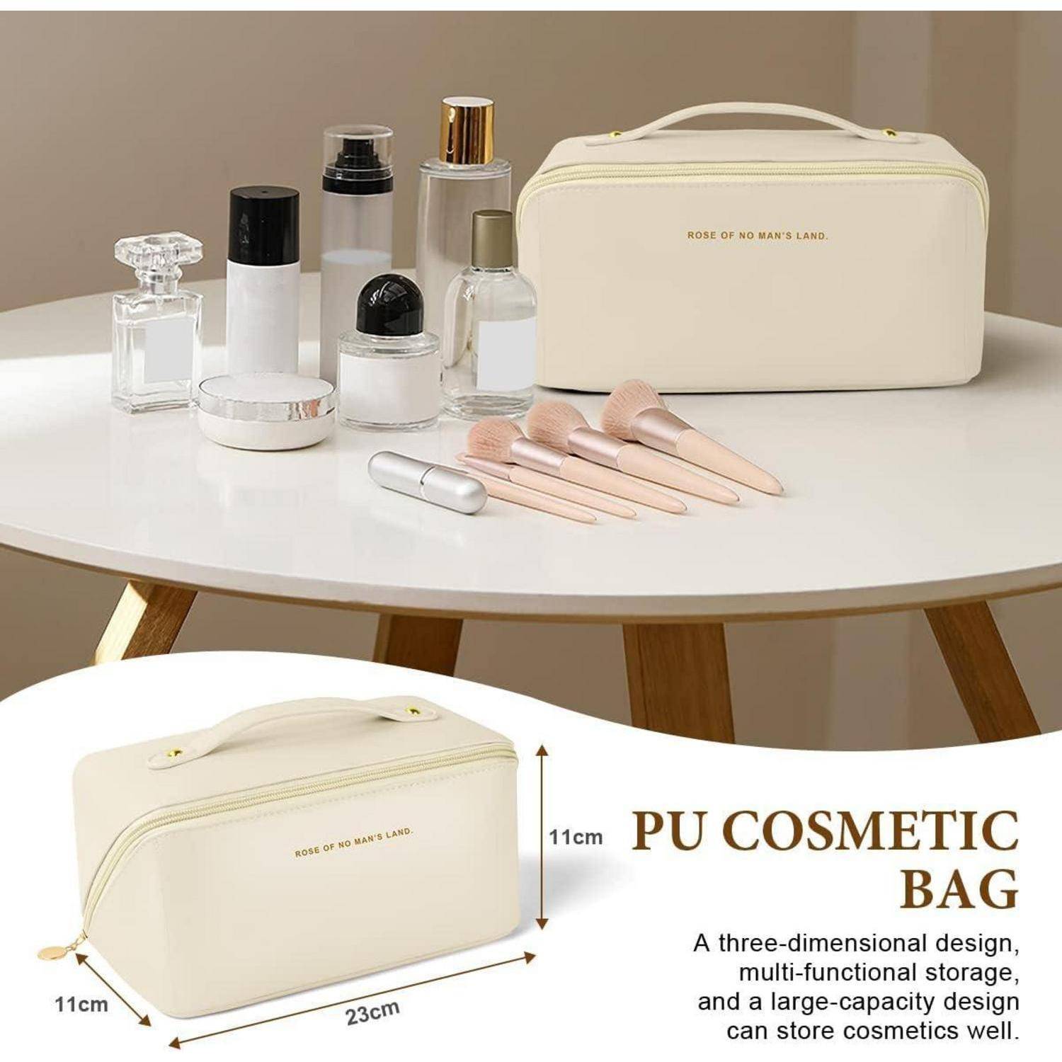 Reise Kosmetiktasche Große Kapazität PU Leder Wasserdicht Makeup