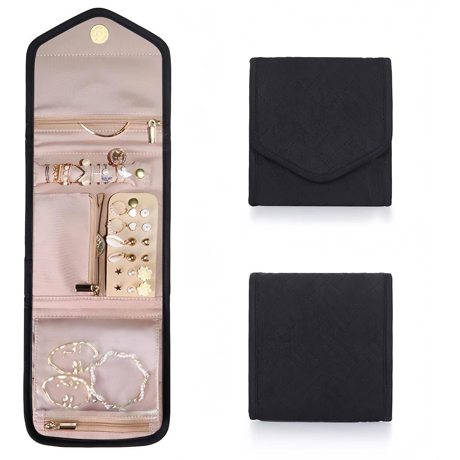 Schmuck Organizer Tasche für Reisen: Faltbar, Große Kapazität, Mehrere
