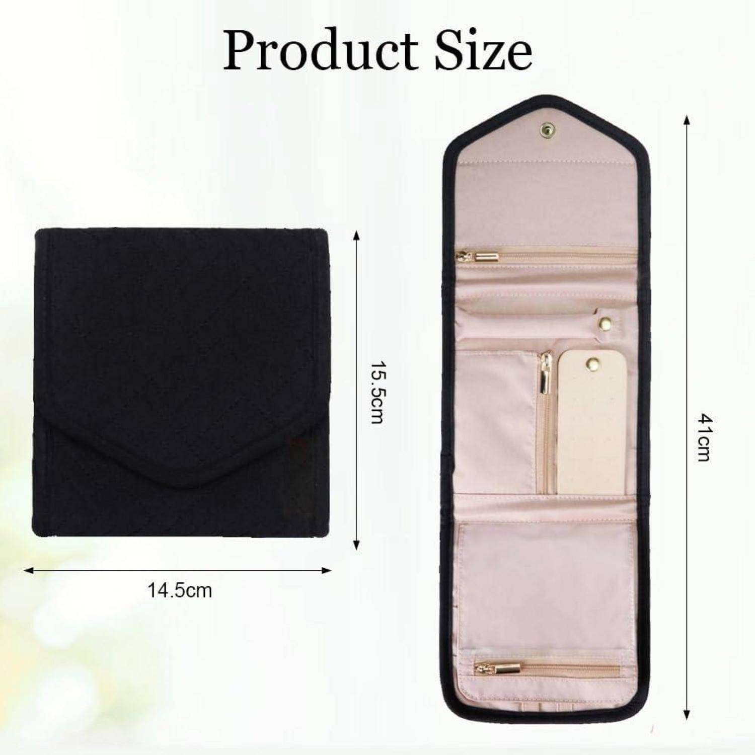 Schmuck Organizer Tasche für Reisen: Faltbar, Große Kapazität, Mehrere