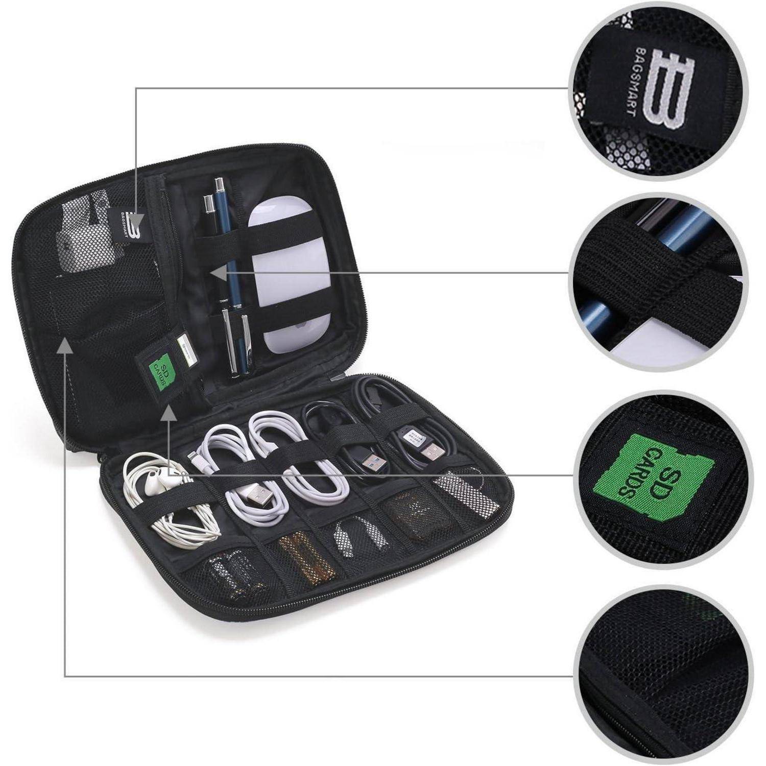 Electronics Cable Organizer for USB Sticks Memory Cards