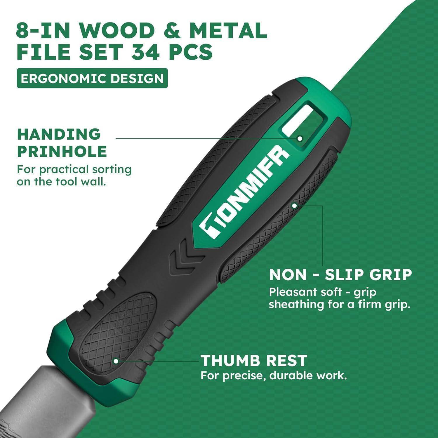 Eine Metallfeile mit einem 