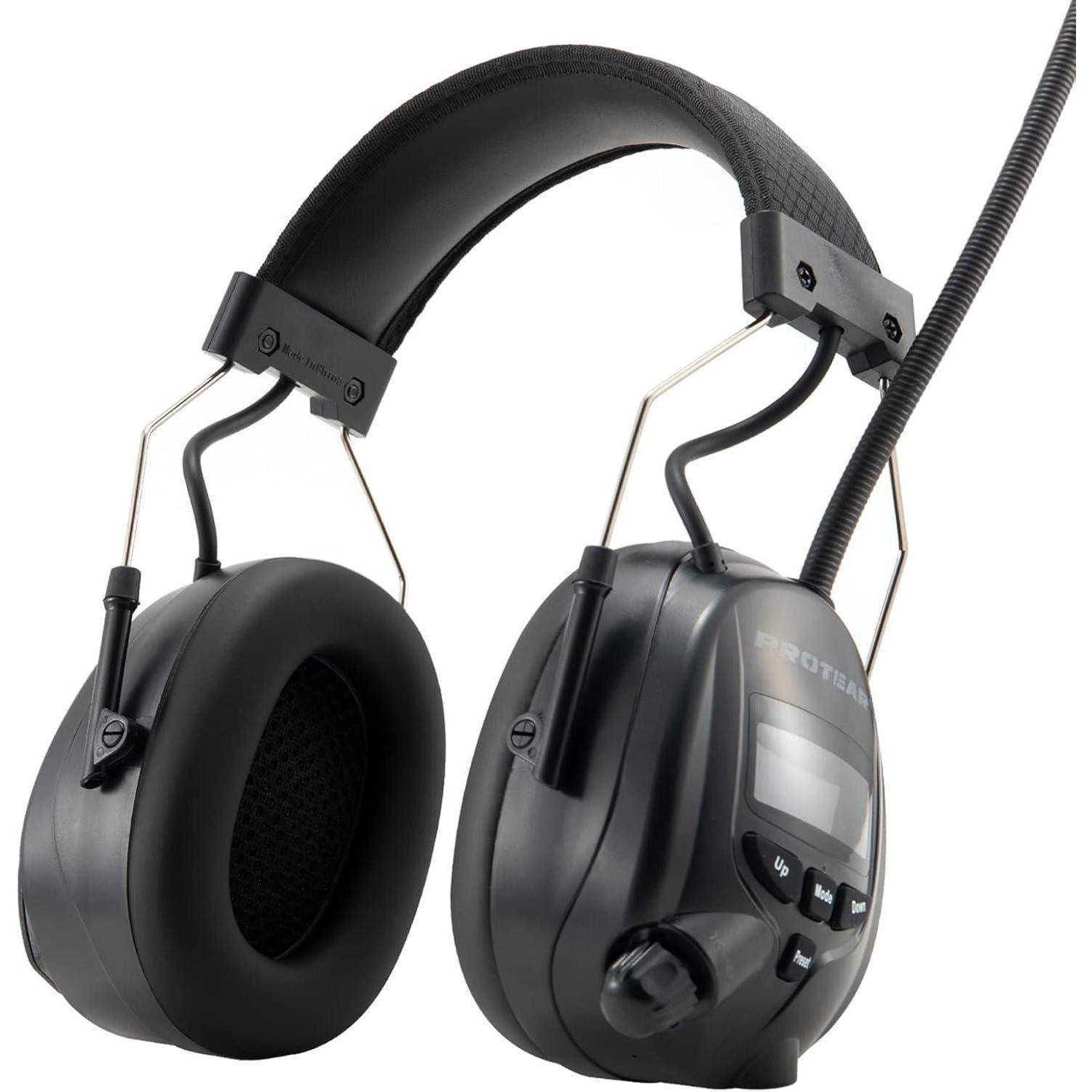 Gehörschutz Bluetooth5.3 DAB FM Radio Lithiumakku SNR30dB Schwarz-dab