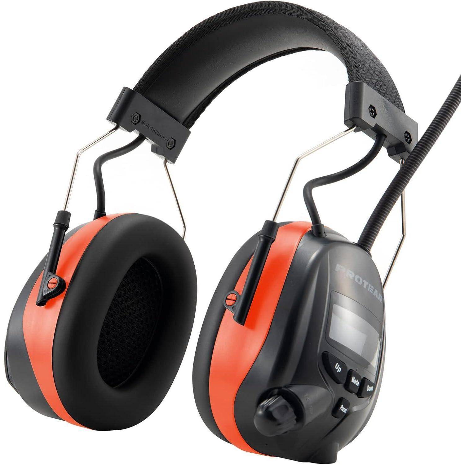 Gehörschutz Bluetooth DAB FM Noise Cancelling SNR30dB Orange