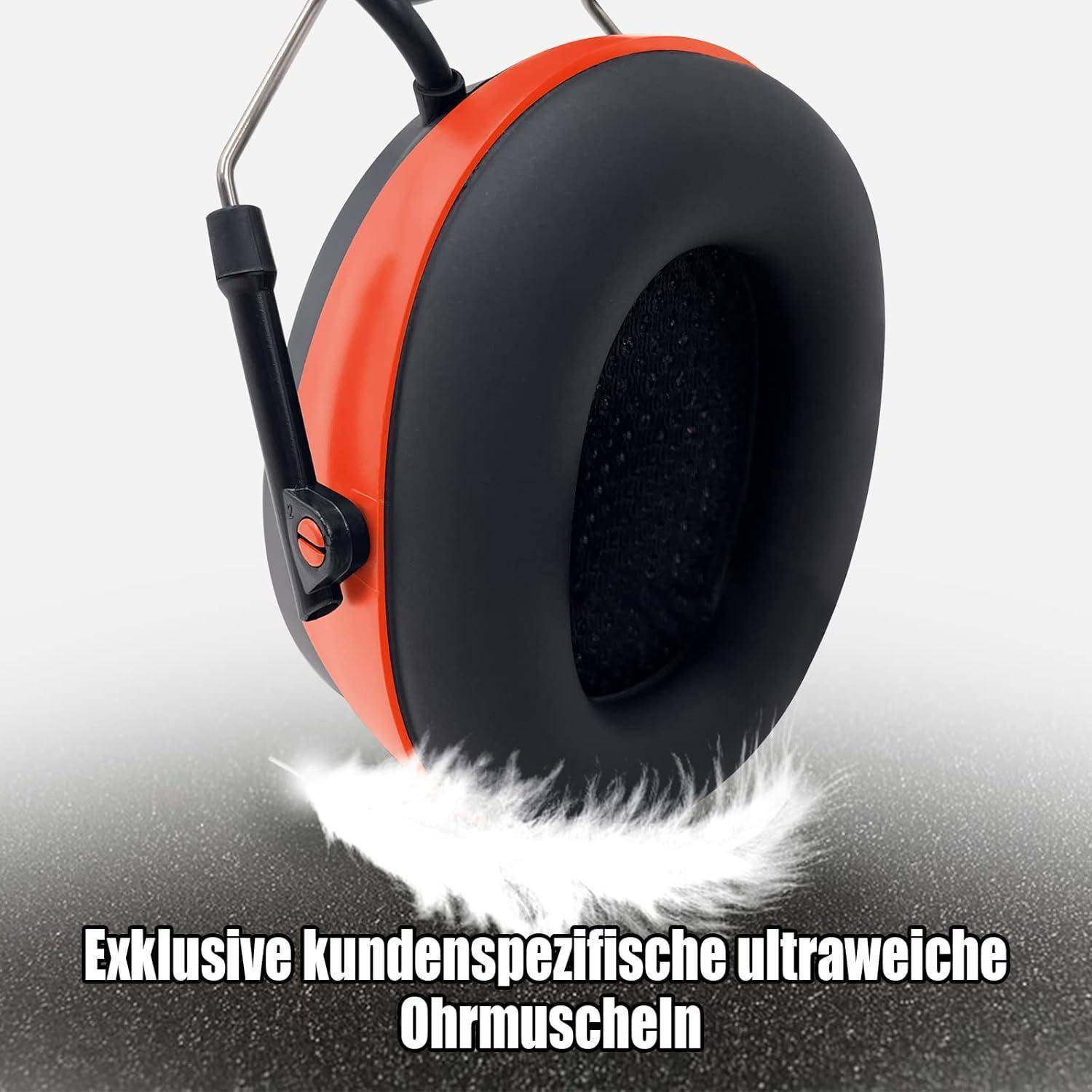 Gehörschutz Bluetooth DAB FM Noise Cancelling SNR30dB Orange