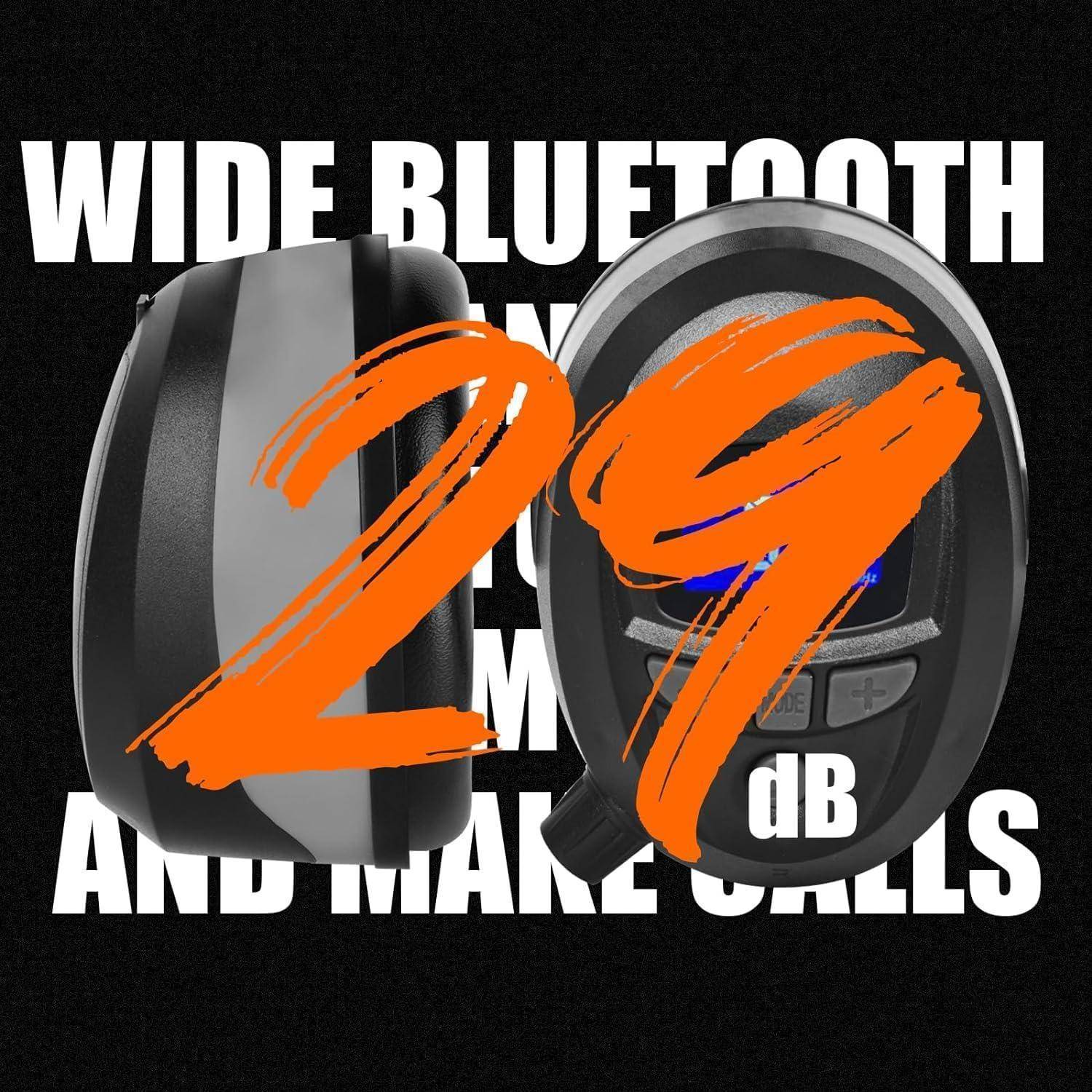 Kapselgehörschutz NRR 29 dB kabellos Bluetooth DAB+ FM MP3