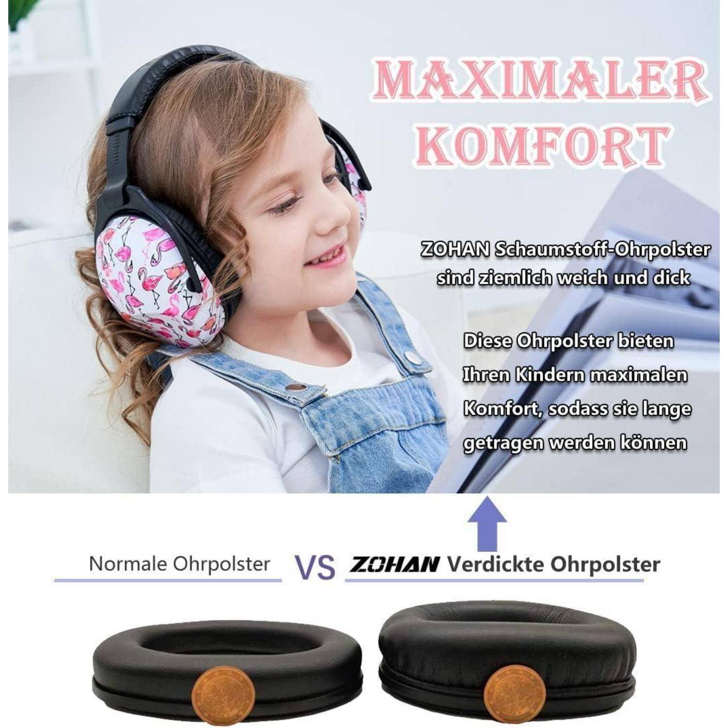 Gehörschutz Kinder Lärmschutz Kapselgehörschutz Einheitsgröße Flamingo