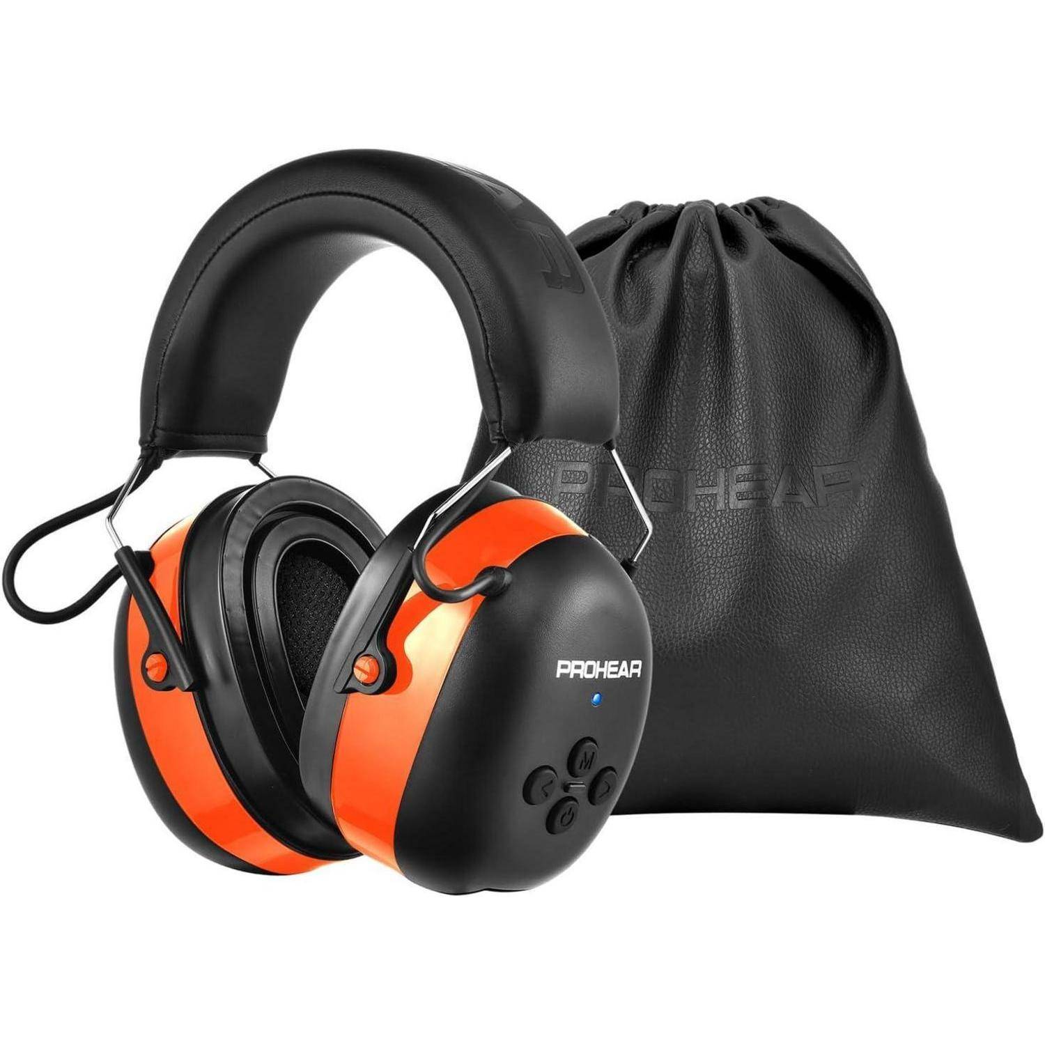 Gehörschutz Bluetooth Kopfhörer Mikrofon SNR30dB NRR25dB Orange Gel
