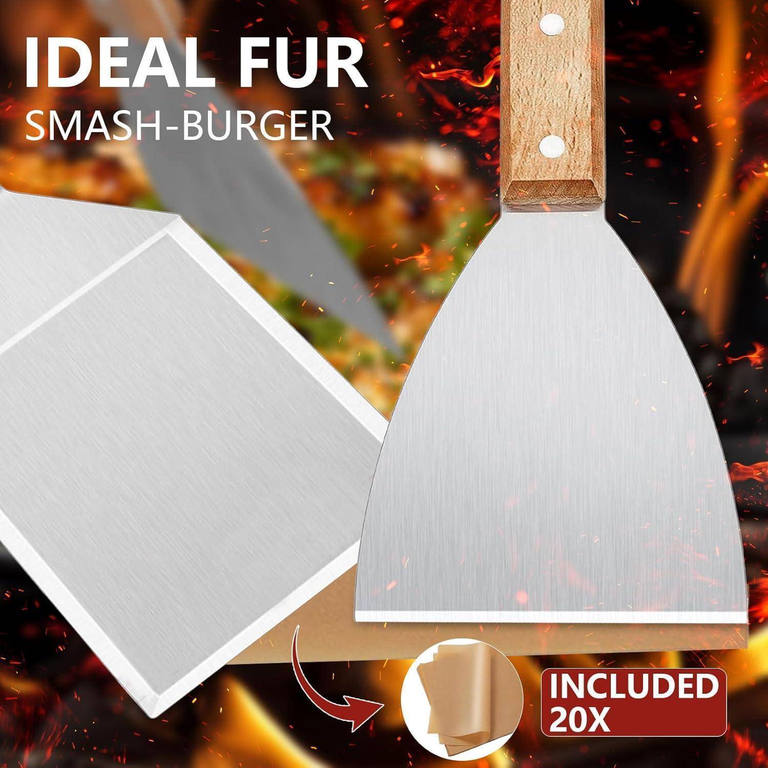 Metallspatel mit der Beschriftung 