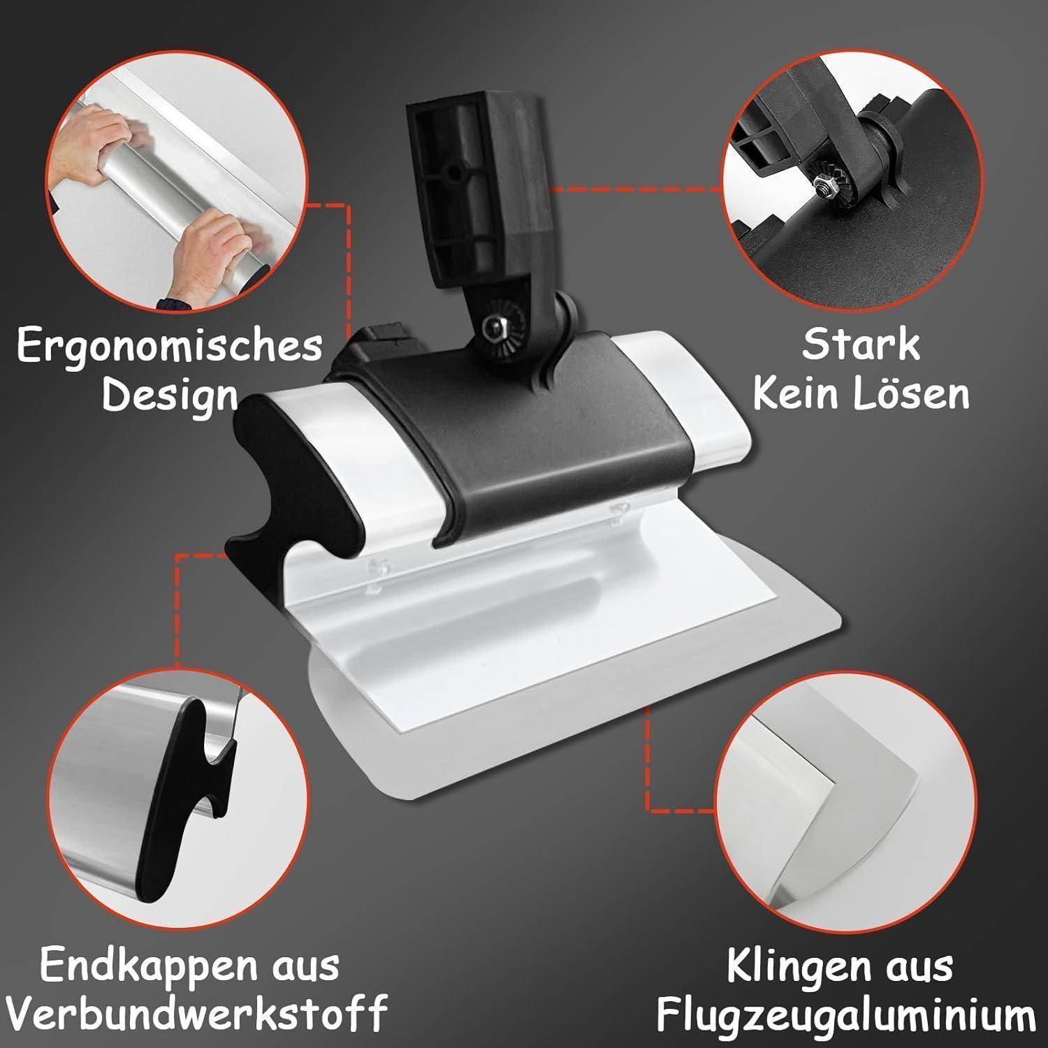 Multifunktionales Werkzeug mit ergonomischem Design, starkem rutschfestem Griff, zusammengesetzten Endkappen und aus Flugzeugaluminium gefertigten Klingen.