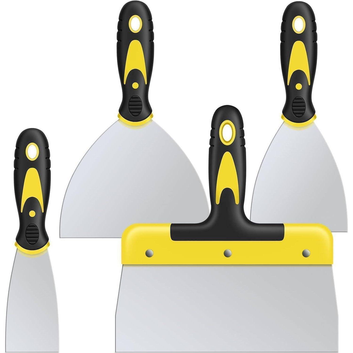 Spachtelset 4er Edelstahl Malerspachtel Spachtel Werkzeug-2,4,6,8inch