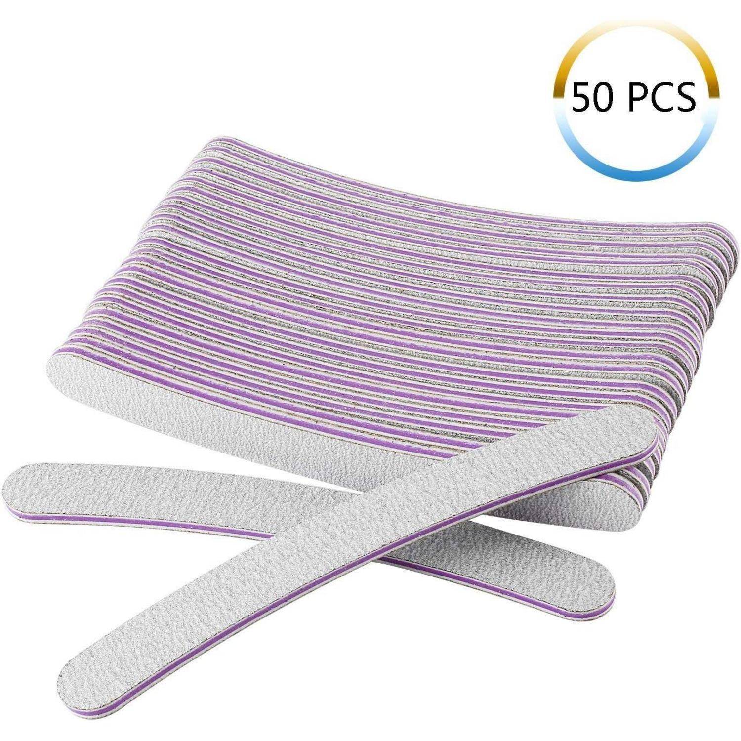 50 Stück Nagelfeilen 100/180 Professionelle Maniküre Nägel Feilen