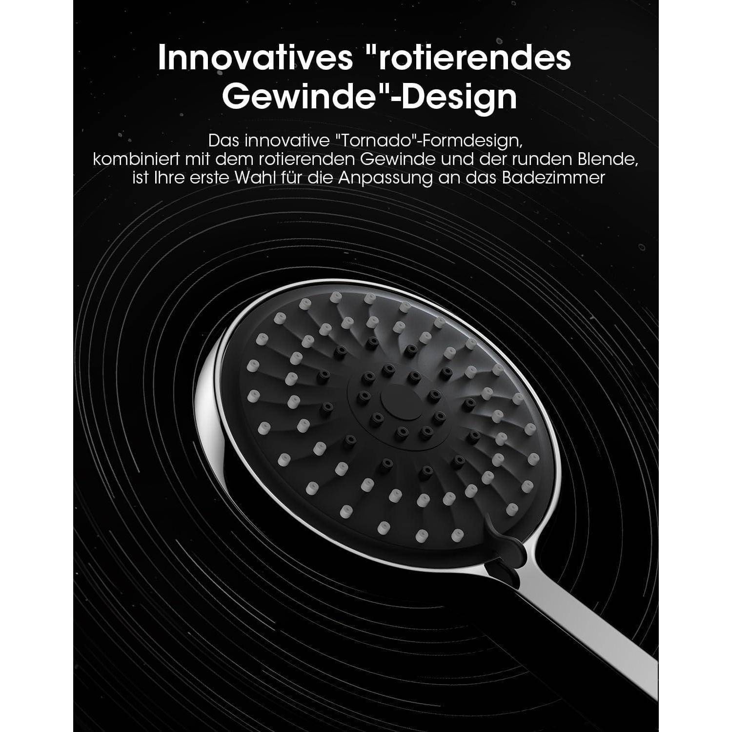 Duschkopf mit Text: 'Innovatives 