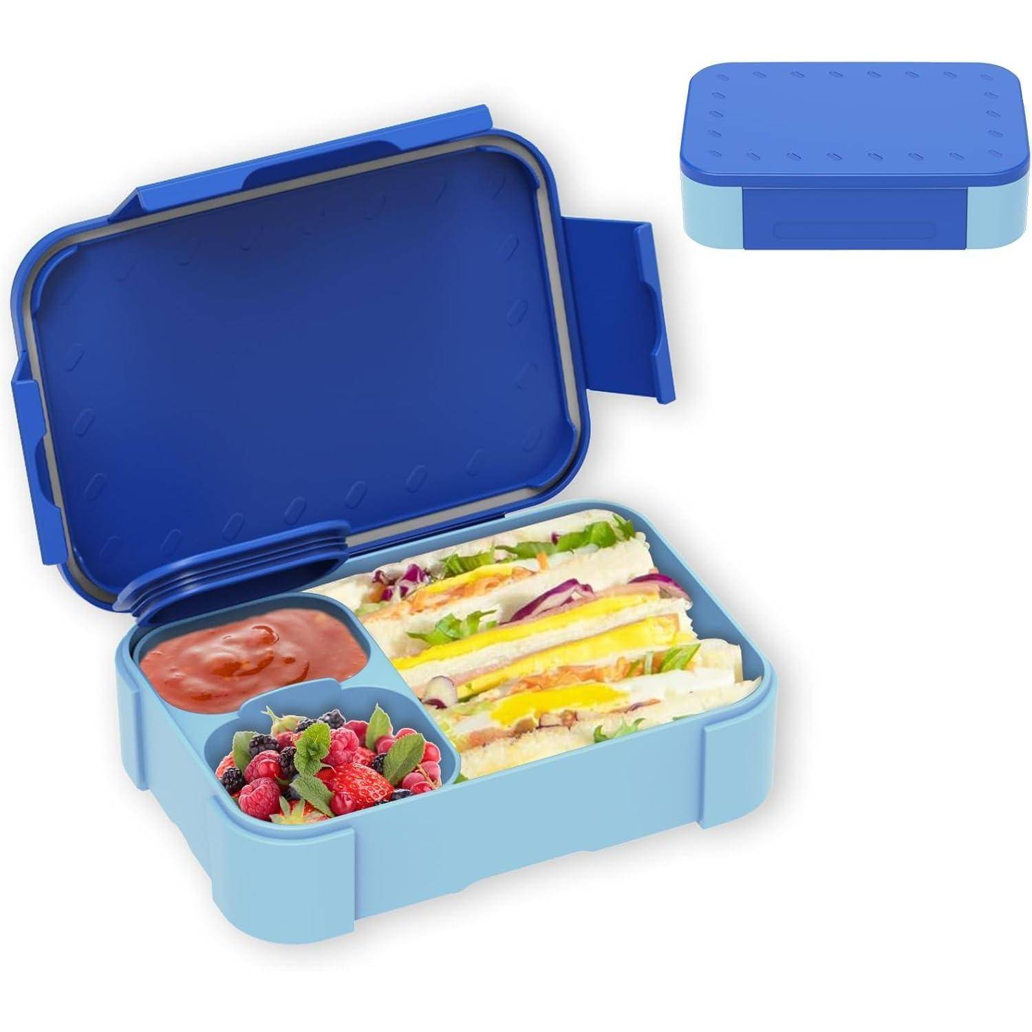 Brotdose Kinder 900ml Auslaufsicher Bento Box Lunchbox Silikondichtung