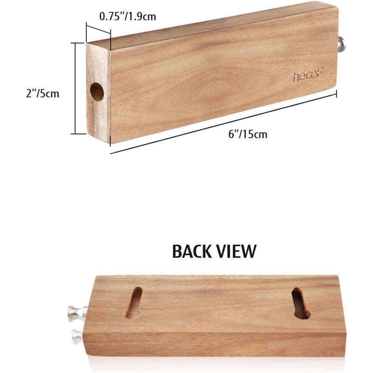Holzblock mit Abmessungen: 6