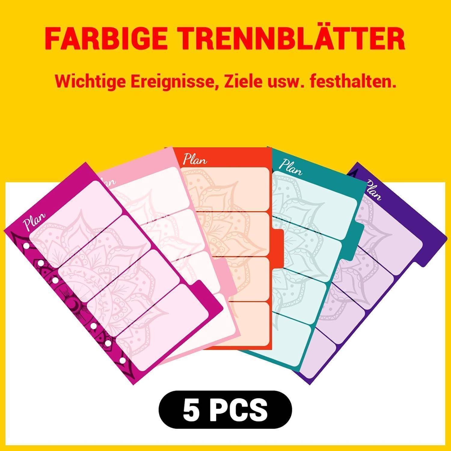 Deutsch Budget Planer mit Trennblättern für A4 Ordner