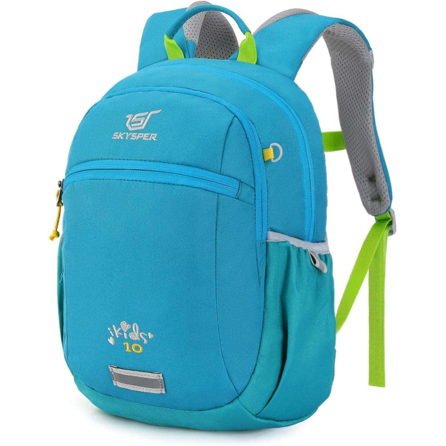Kinderrucksack 10L mit Brustgurt für Jungen Mädchen Wanderrucksack