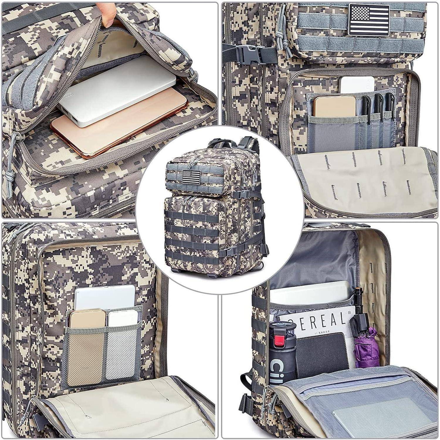 Rucksack 40L Militärisch Taktisch Molle Assault Pack Outdoor Camping