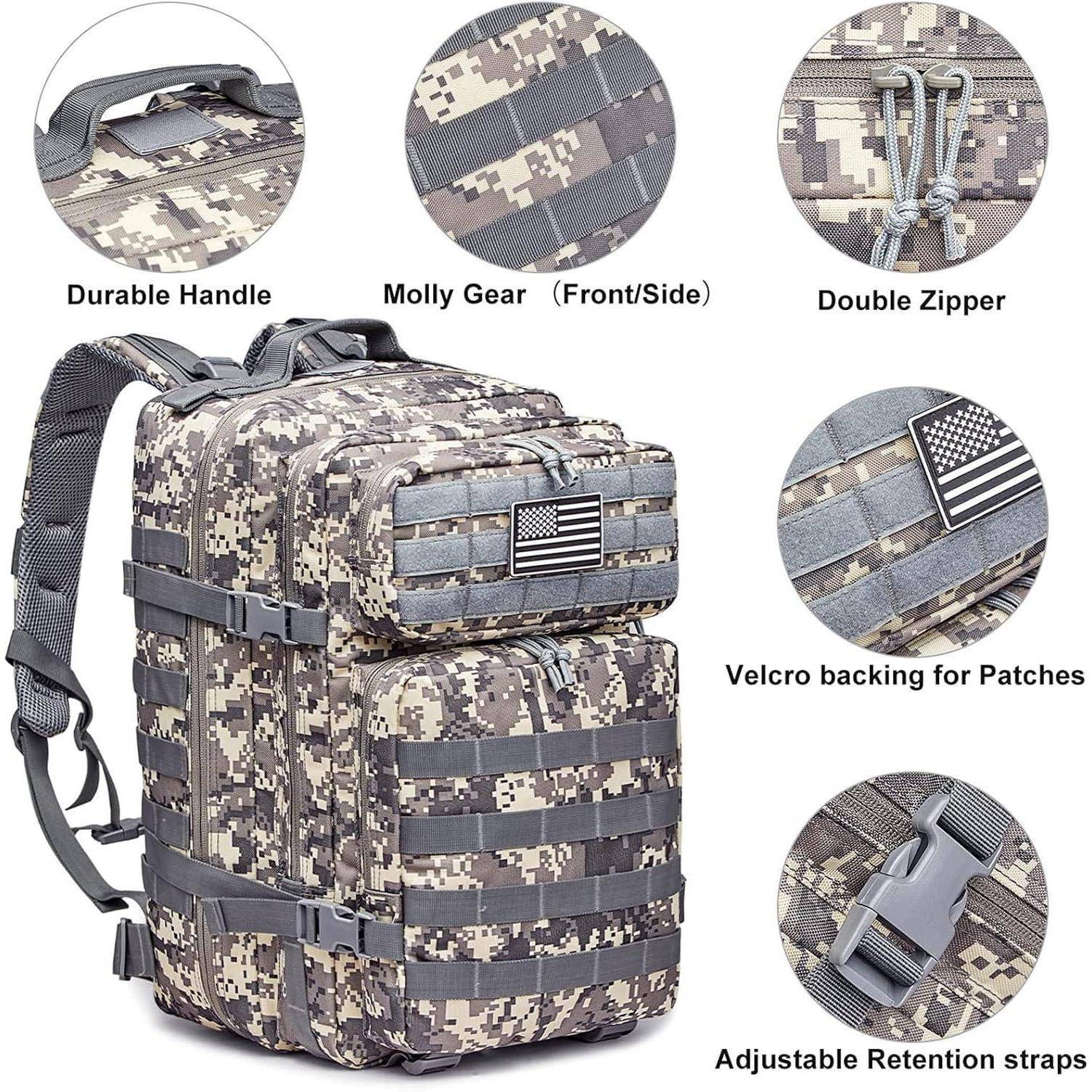 Rucksack 40L Militärisch Taktisch Molle Assault Pack Outdoor Camping