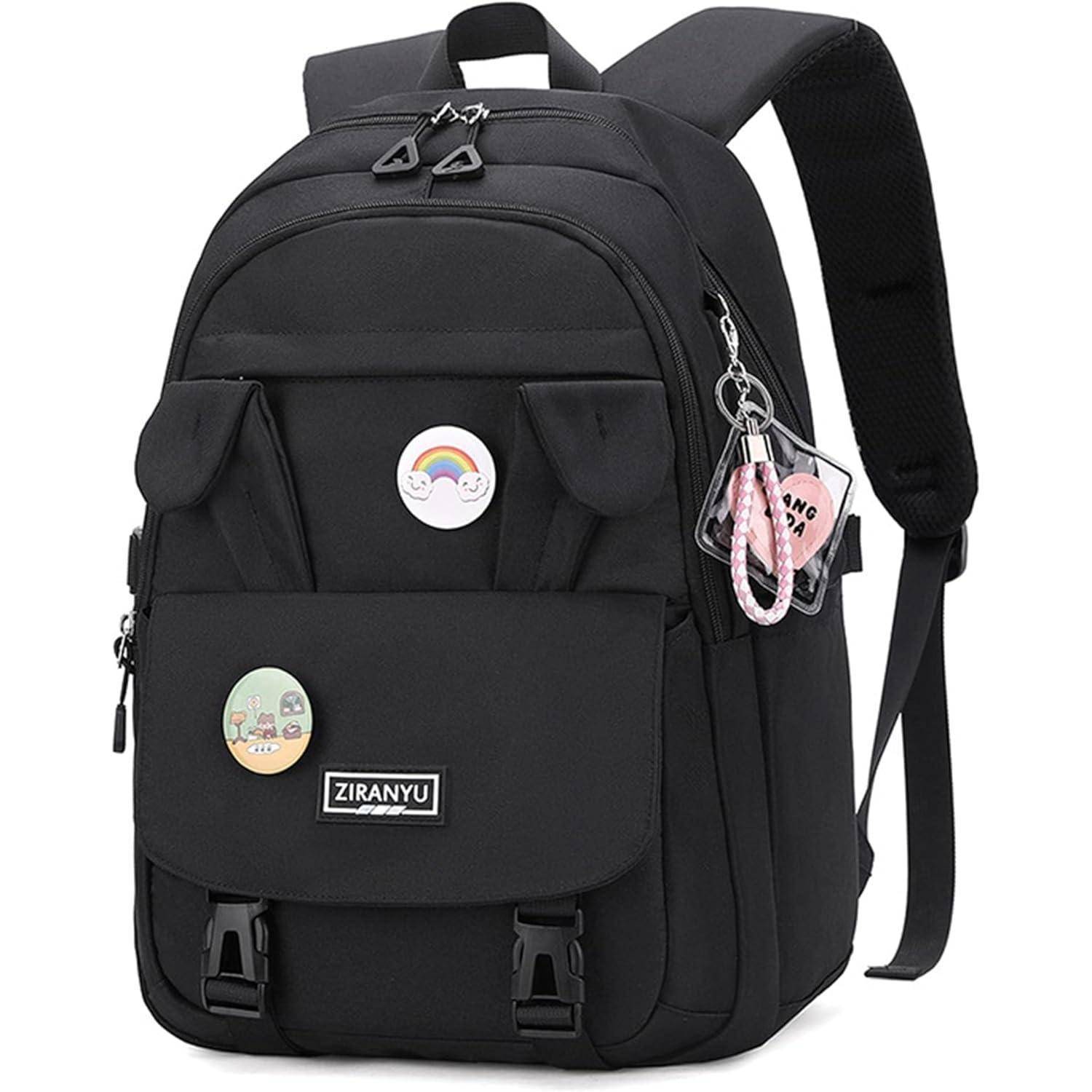 Rucksack Damen Schulrucksack Mädchen Teenager Laptop-Rucksack 15,6