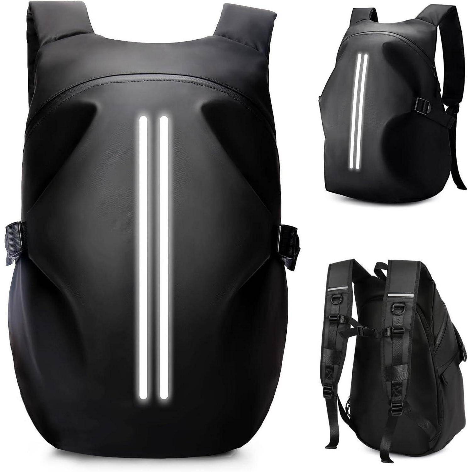 Motorradrucksack Herren wasserdichter Helmrucksack Laptoptasche