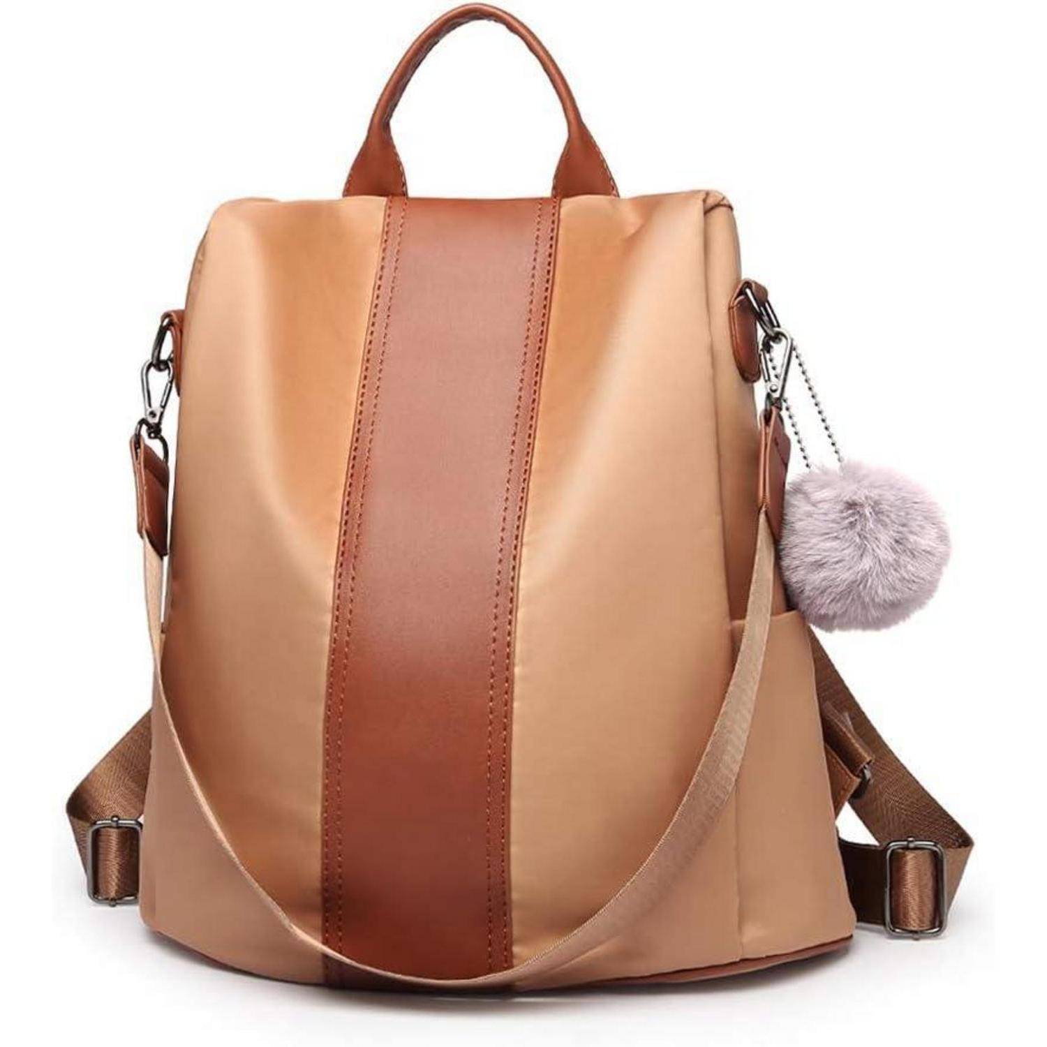 Damen Rucksack Klein Anti diebstahl Schultertasche 2 in 1 Daypack