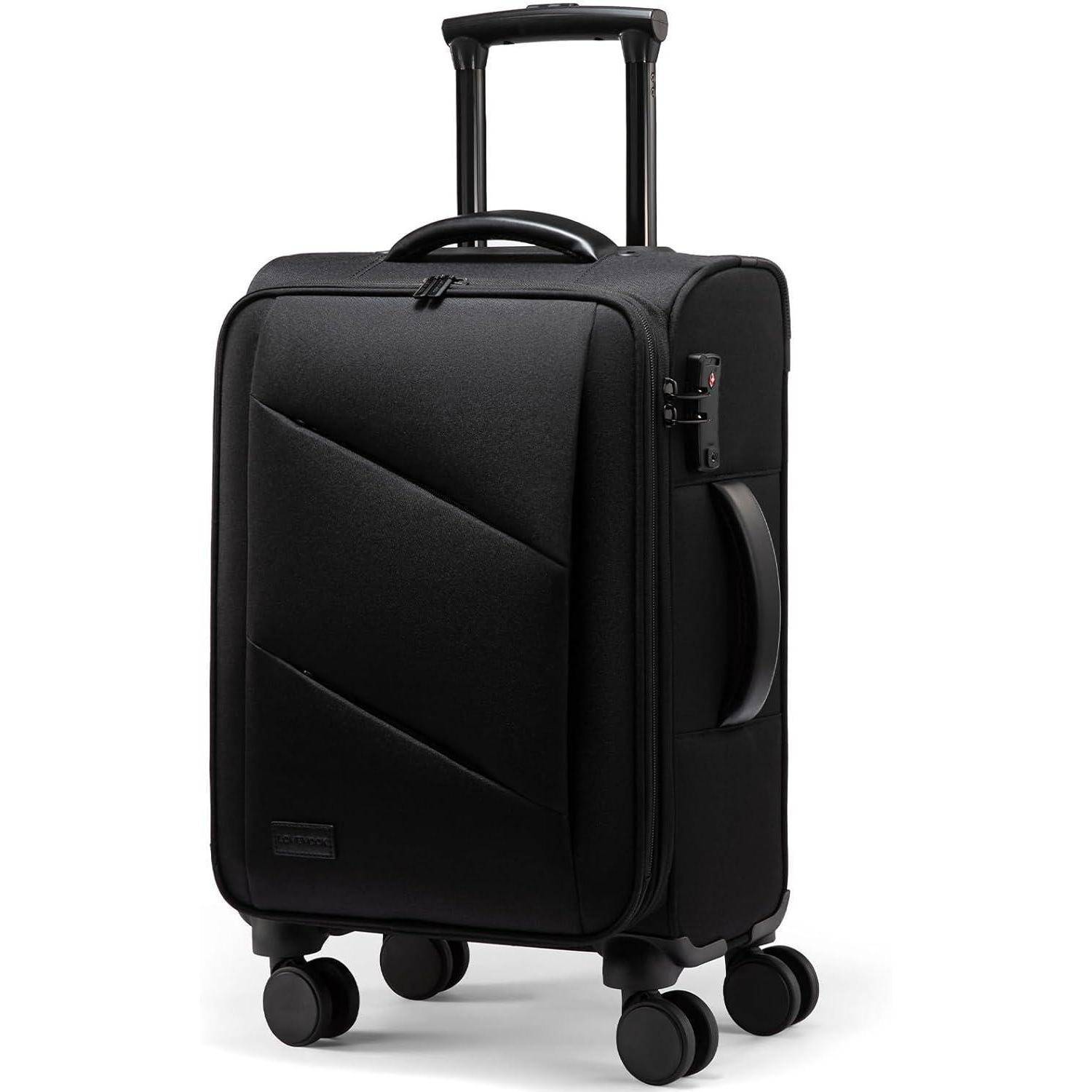 Trolley Handgepäck Koffer Leicht Rollkoffer TSA-Schloss 4 Rollen 15.6