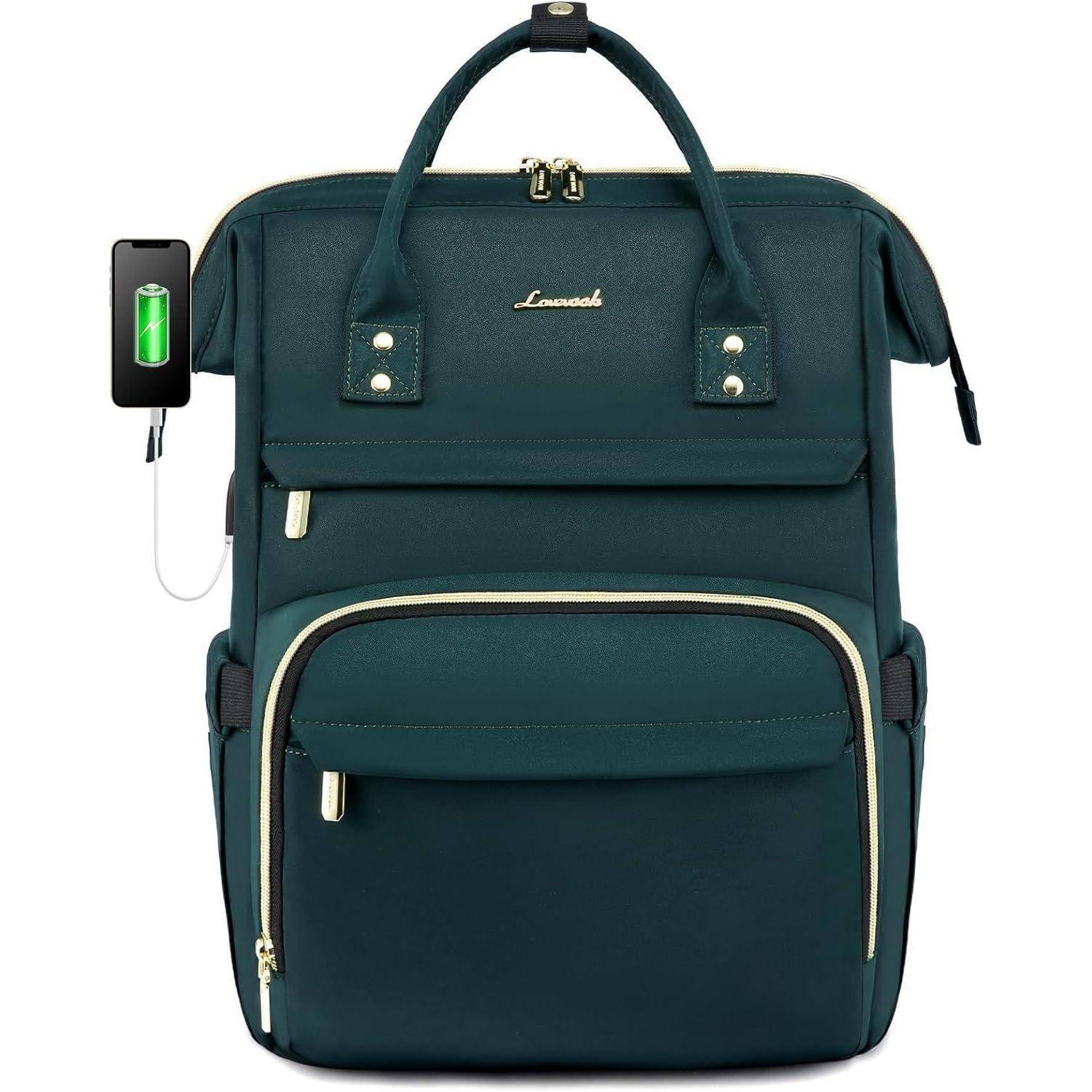 Wasserdichter Damen Rucksack 15,6 Zoll USB-Ladeanschluss