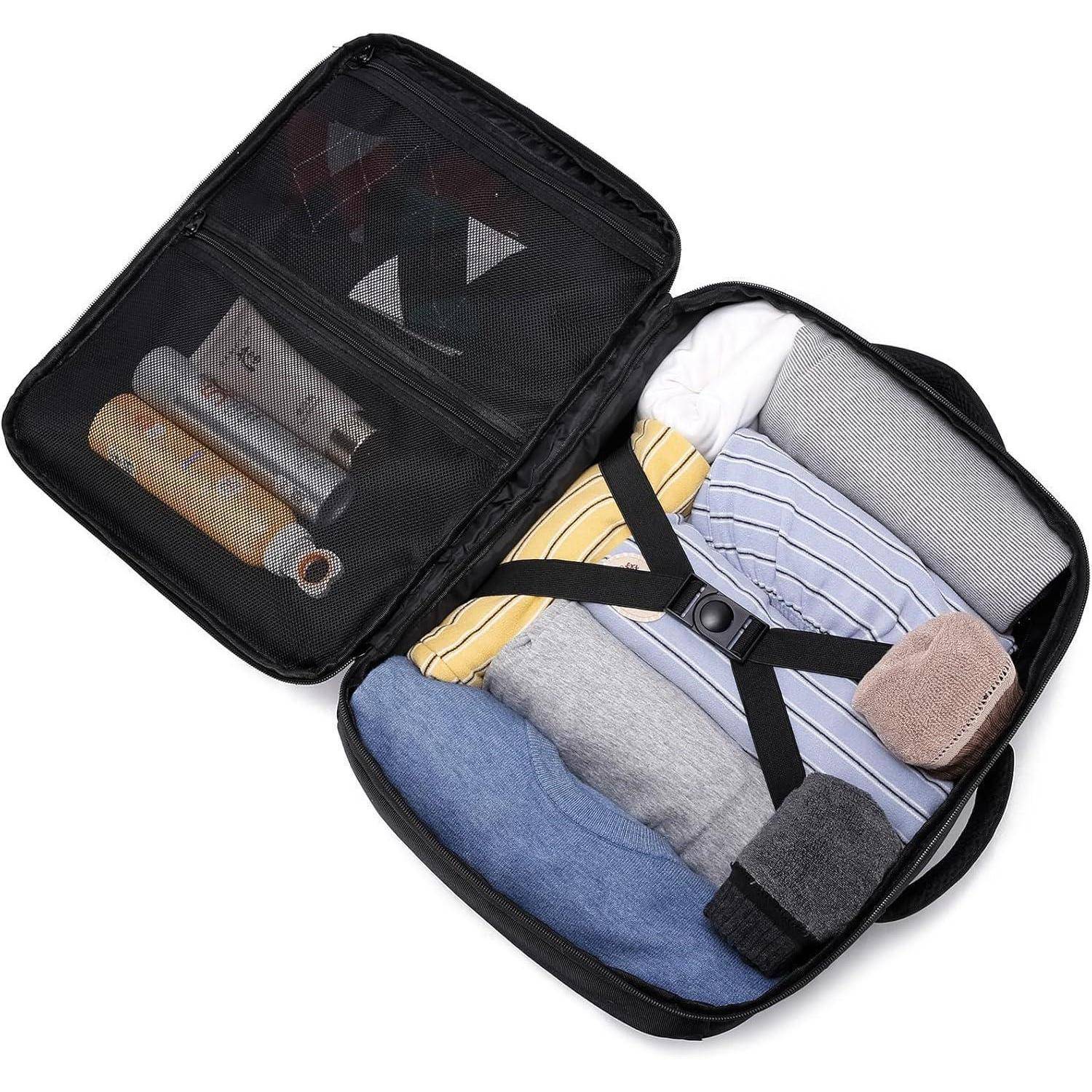 Handgepäck Rucksack 40x30x20 Laptop 14 Schwarz M 40 x 30 x 20cm-24L