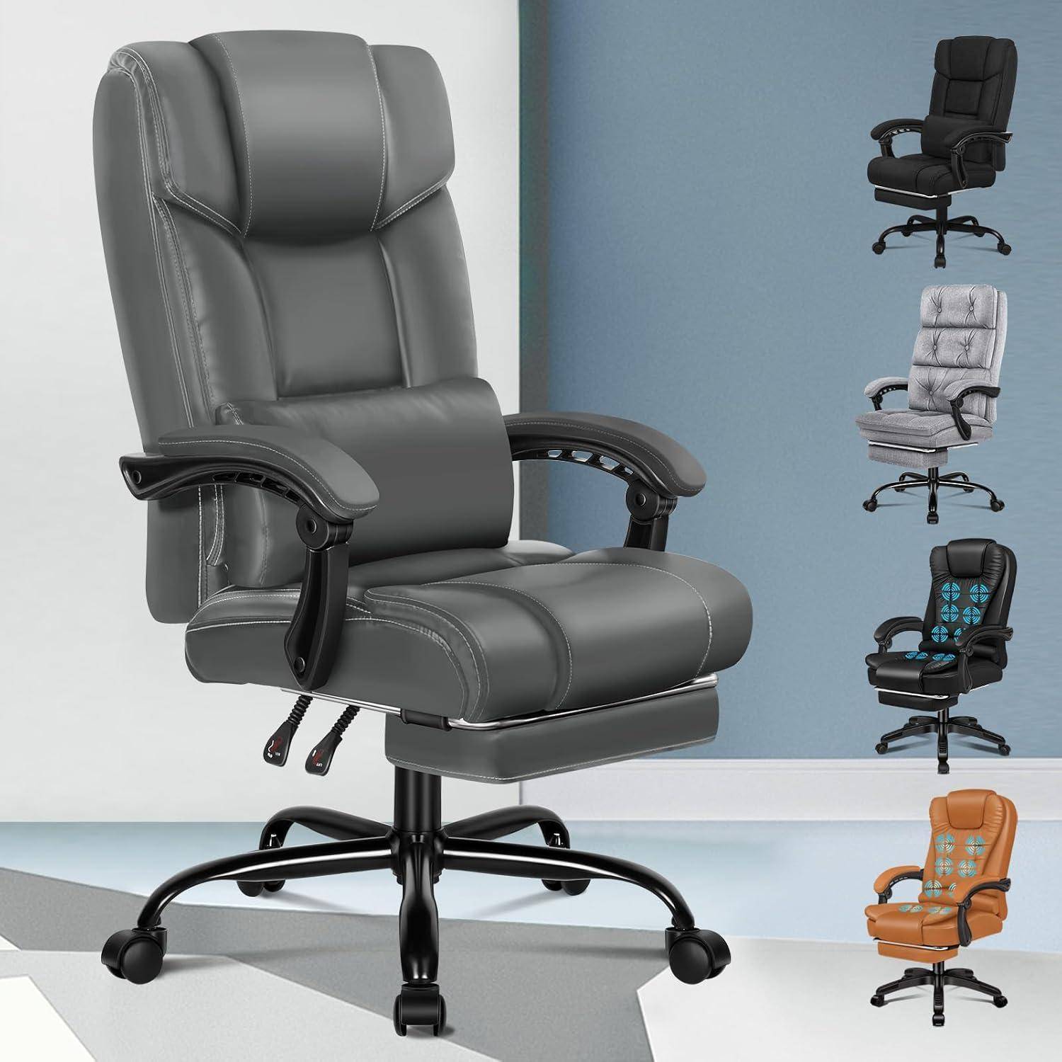 Bürostuhl ergonomisch Hochlehner Liegeposition atmungsaktiv Rollen