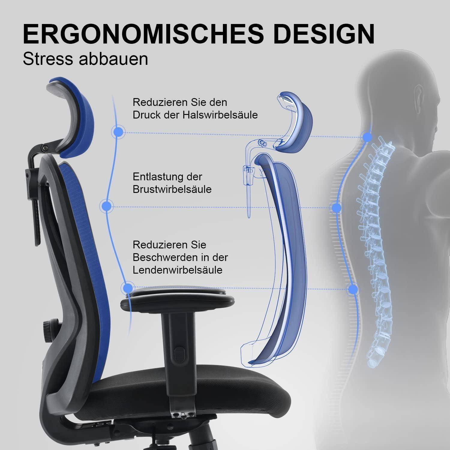 Ergonomischer Schreibtischstuhl mit