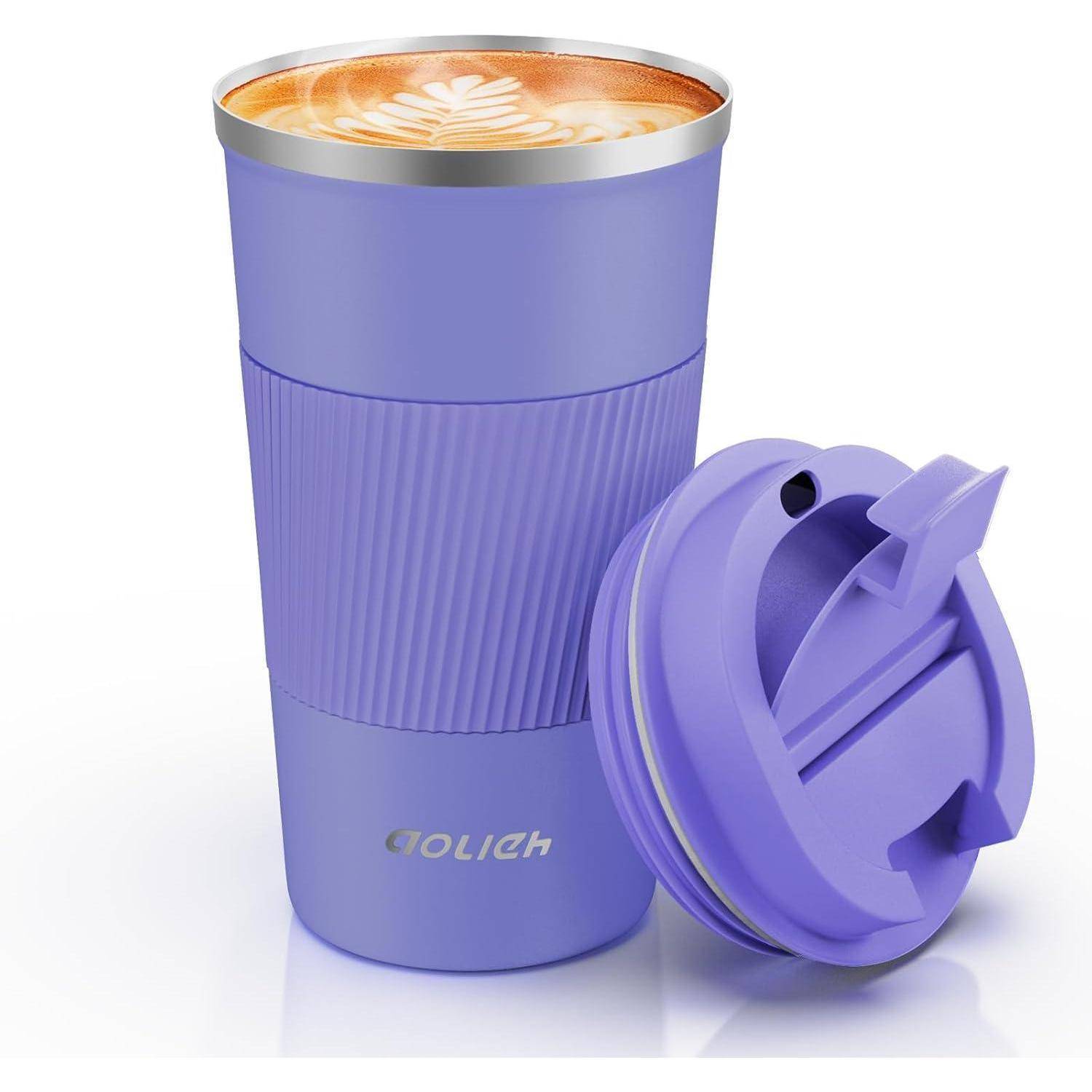 Thermobecher Kaffeebecher auslaufsicherer Deckel Edelstahl Travel Mug