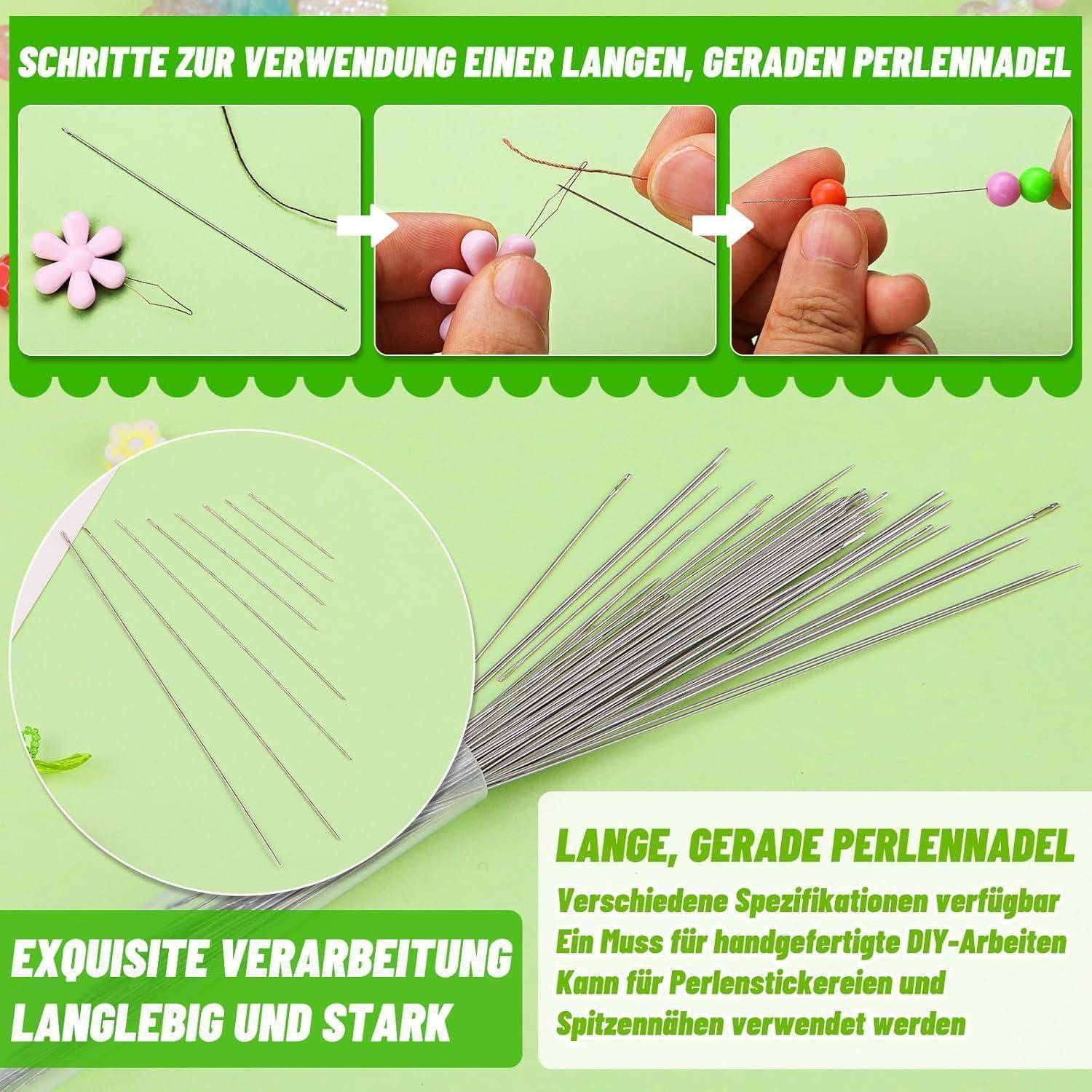 86-teiliges Perlennadel-Set mit Nadeln in verschiedenen Größen