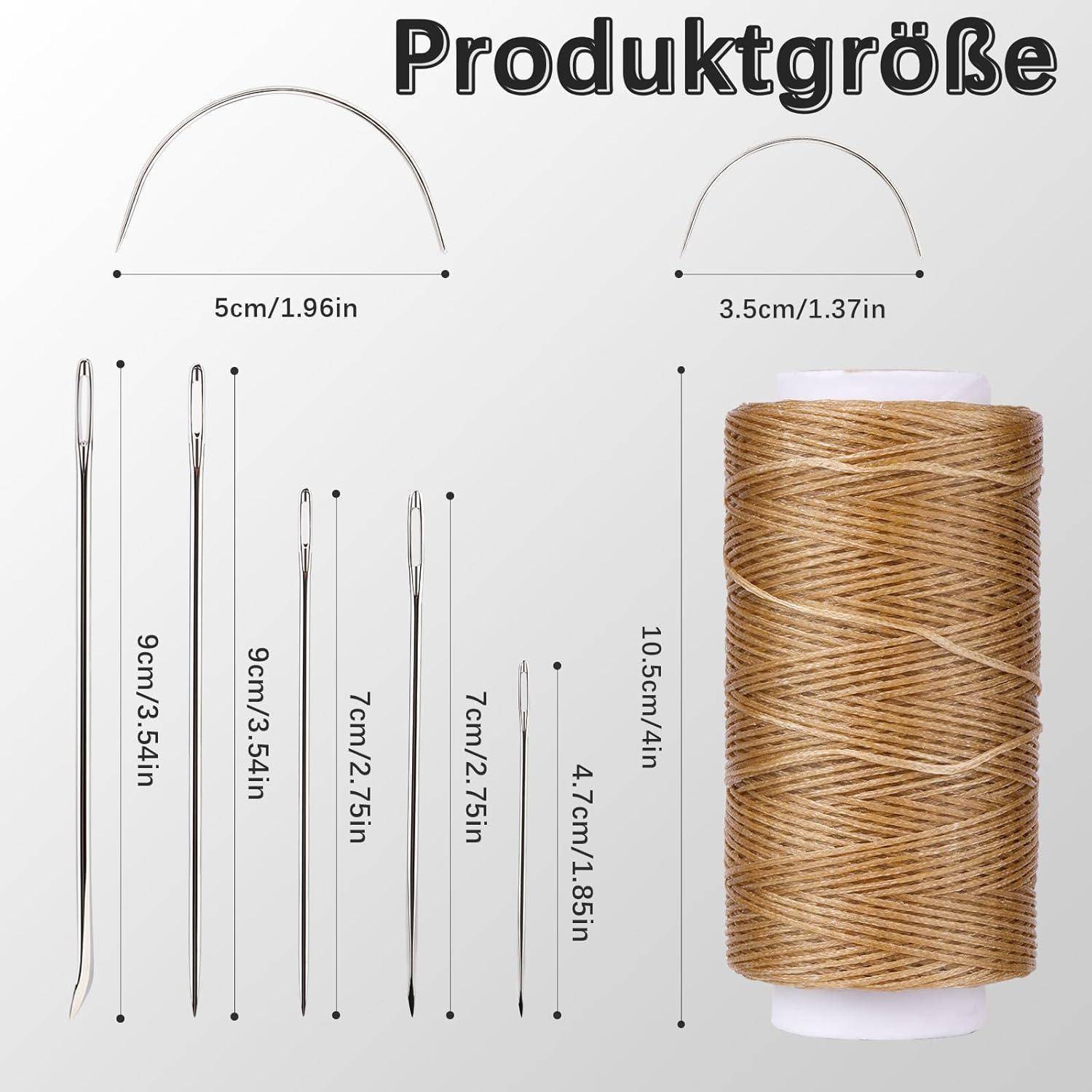 DIY Namner Lederfaden Set: 150D Wachsfaden