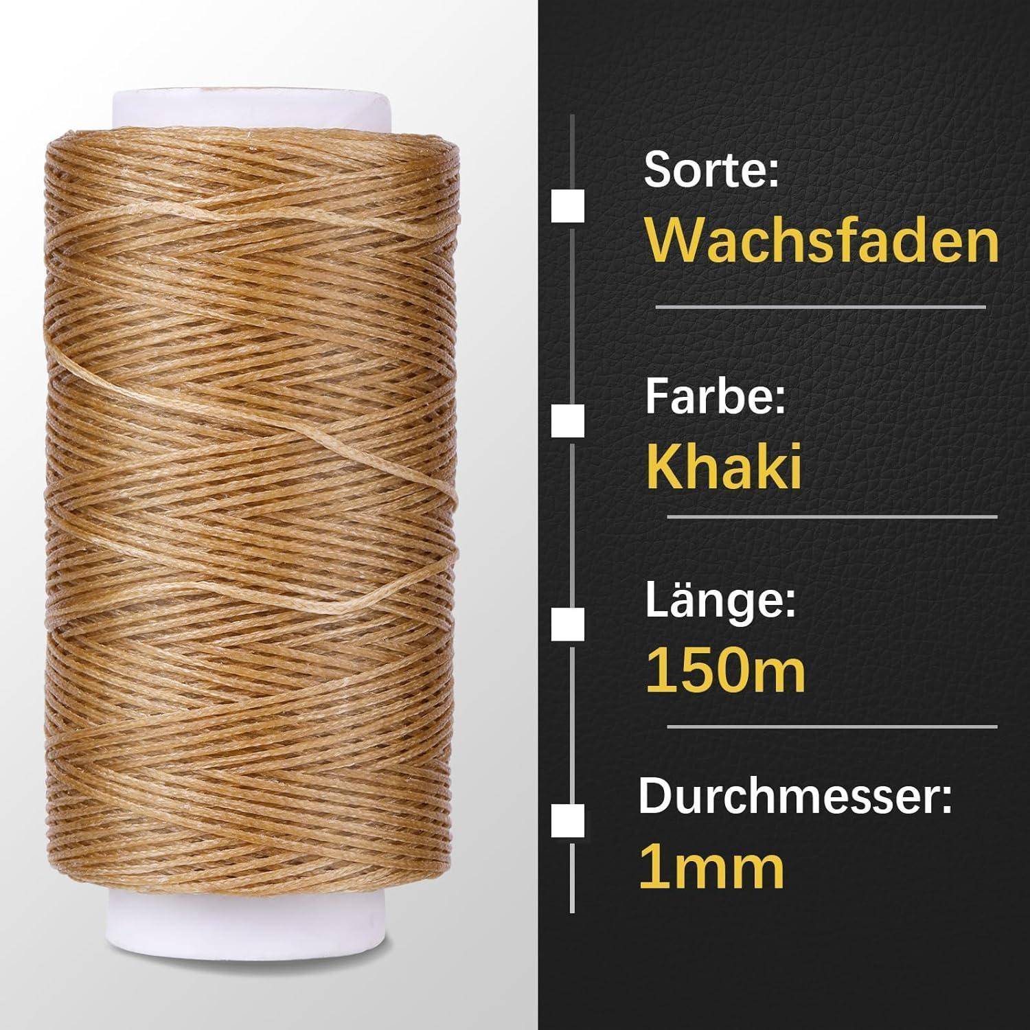 DIY Namner Lederfaden Set: 150D Wachsfaden