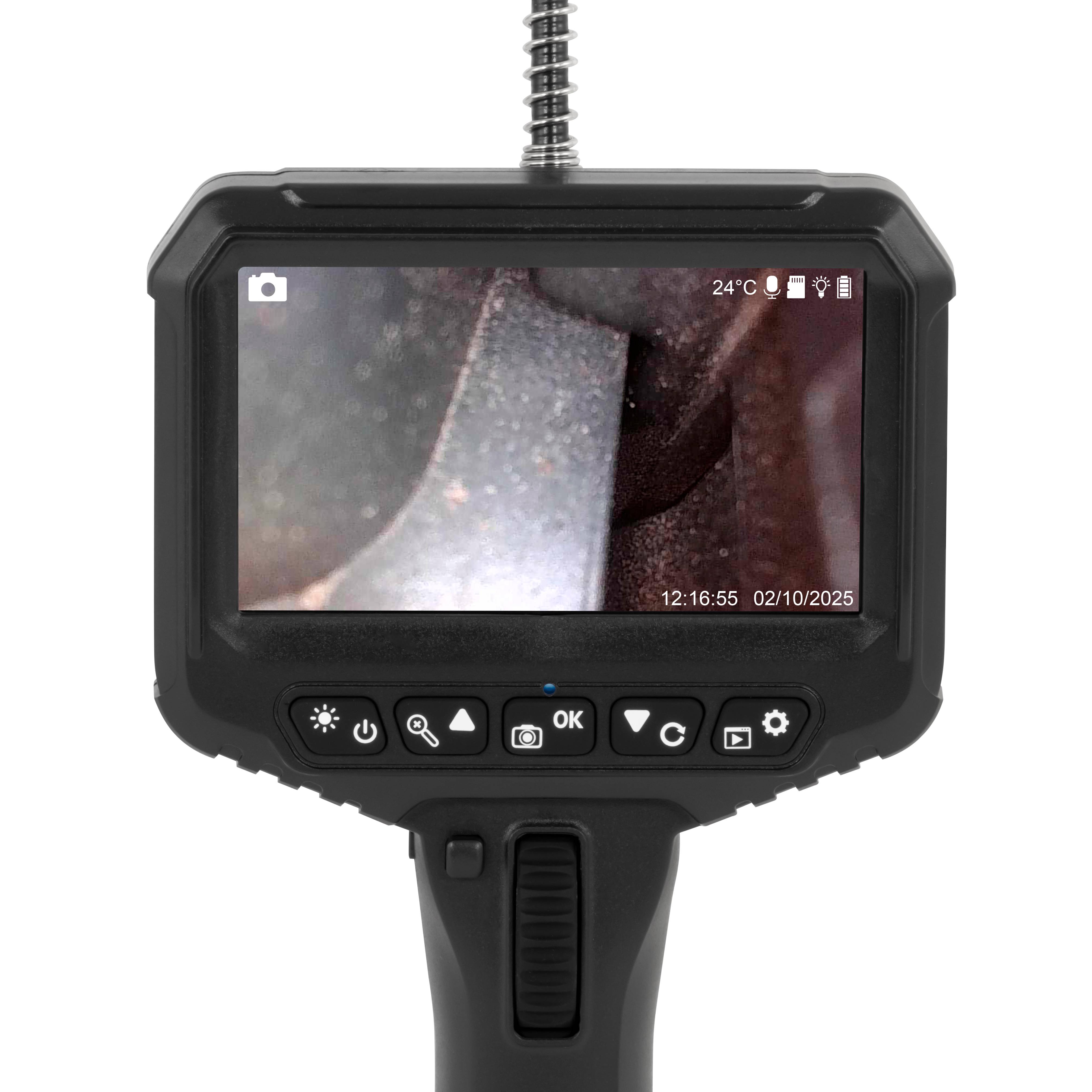 PCE Instruments Endoskopkamera PCE-VE 100N |2-Wege Kamerasonde |Kamerakopf Ø6,2mm |Kabellänge 1m |4x-Zoom |integr. Mikro