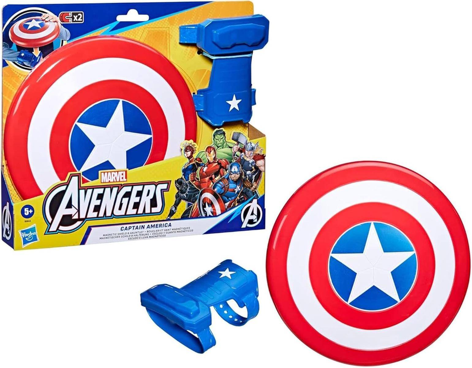 Marvel Avengers Captain America Magnetischer Schild und Halterung