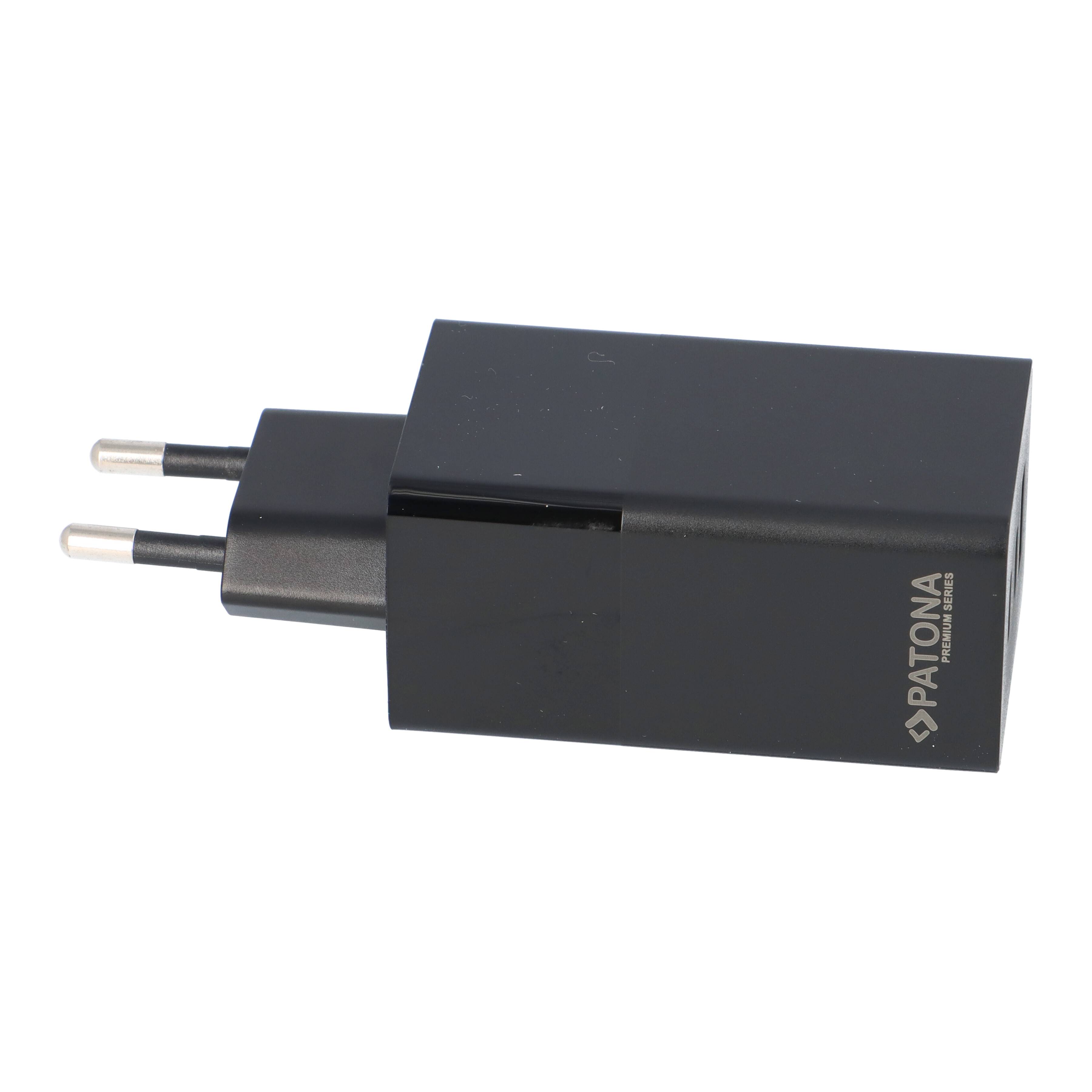 PATONA Premium GaN PD65W Adapter schwarz 2xUSB-C 1xUSB-A