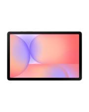 Ein Tabletbildschirm, der ein farbenfrohes abstraktes Design mit überlappenden Kreisen und Farbverläufen in Rosa-, Blau- und Violetttönen zeigt.