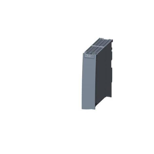 Ein rechteckiges elektronisches Gerät, höchstwahrscheinlich ein Modul oder Bauteil, mit schwarzer und grauer Außenseite, das Lüftungsschlitze und Anschlüsse auf der Oberseite aufweist.