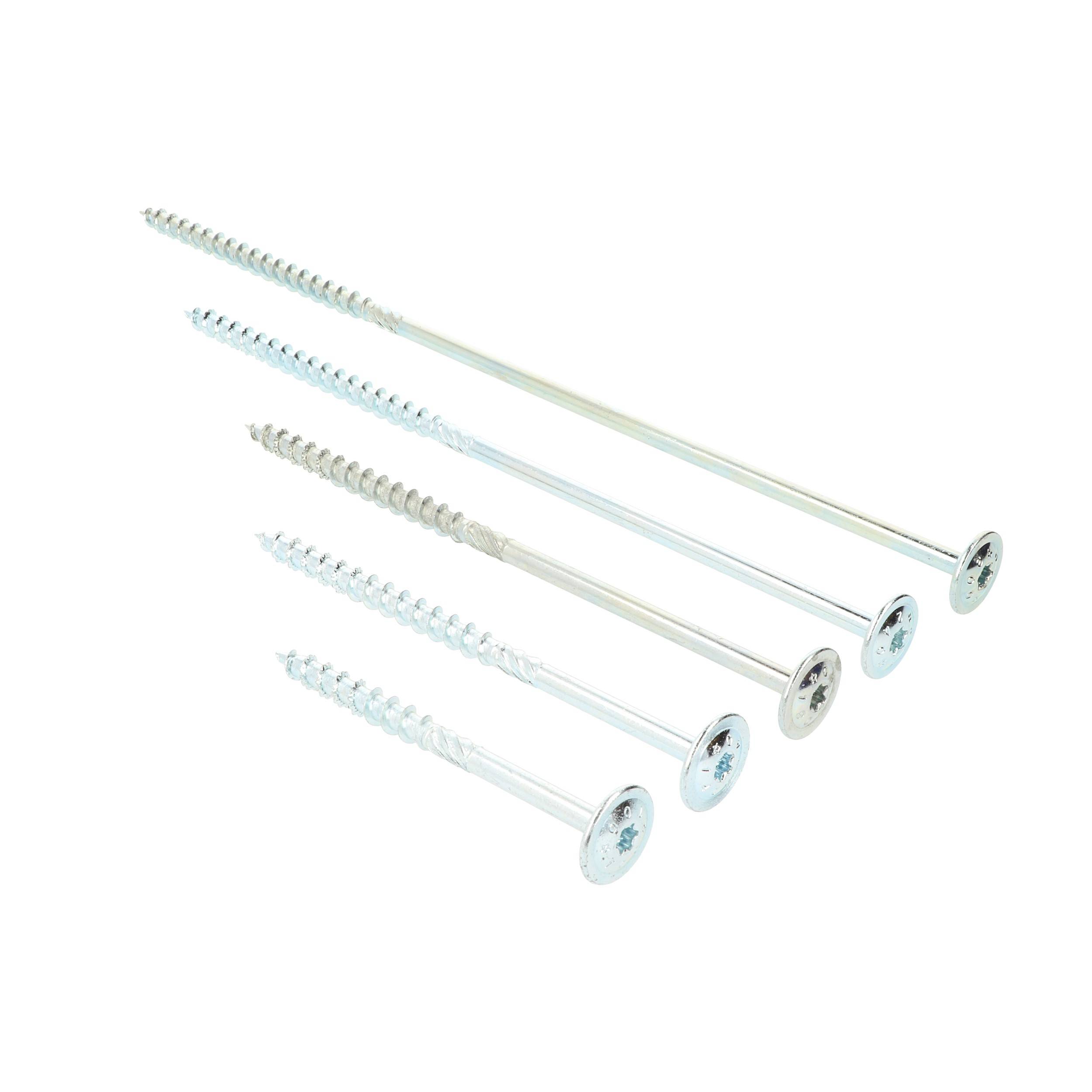 DRESSELHAUS JD-Plus Holzbauschrauben Tellerkopf TORX verzinkt 8x400 50 Stk.