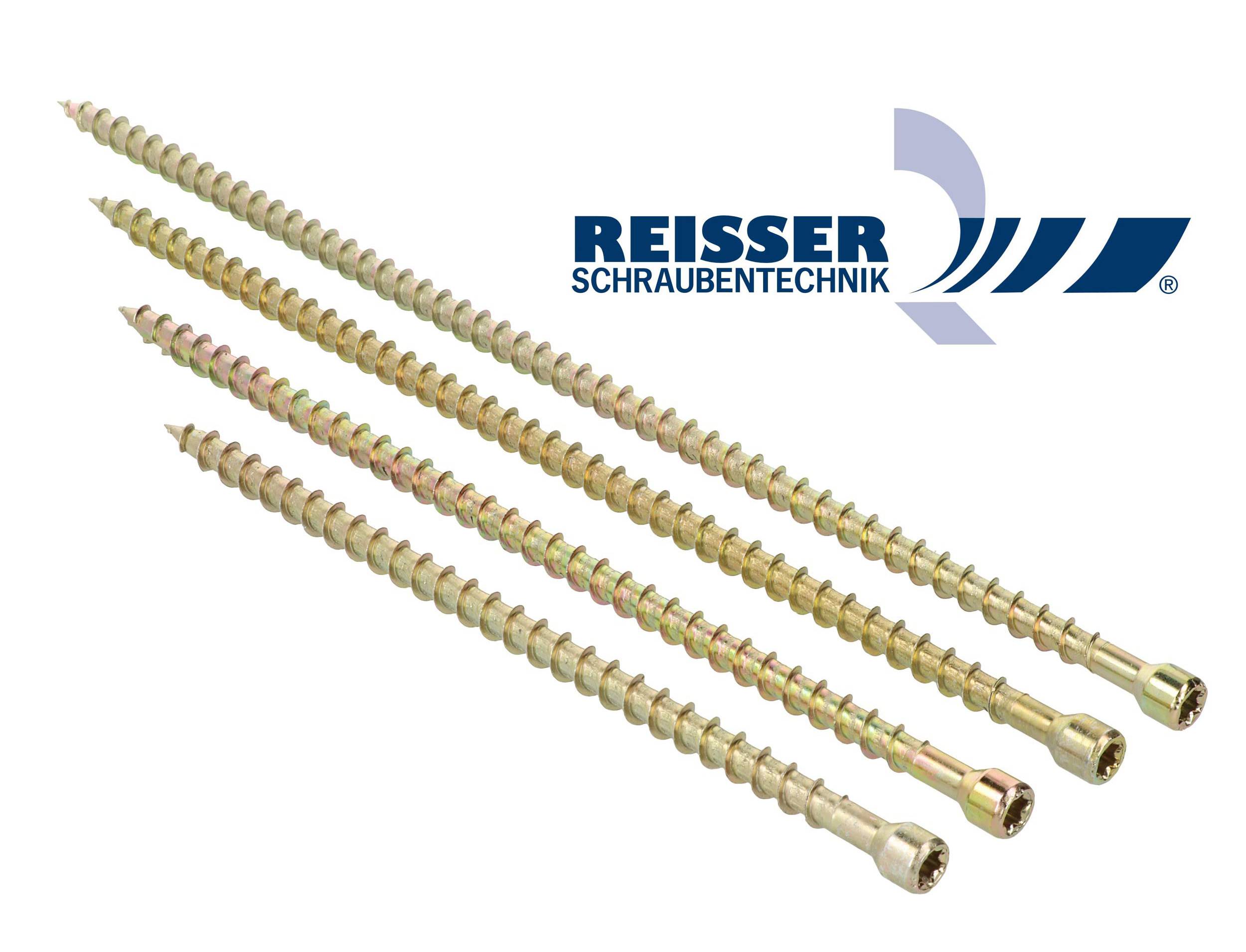 REISSER Konstruktionsschrauben Vollgewinde verz. TORX 8x260 10 Stk.