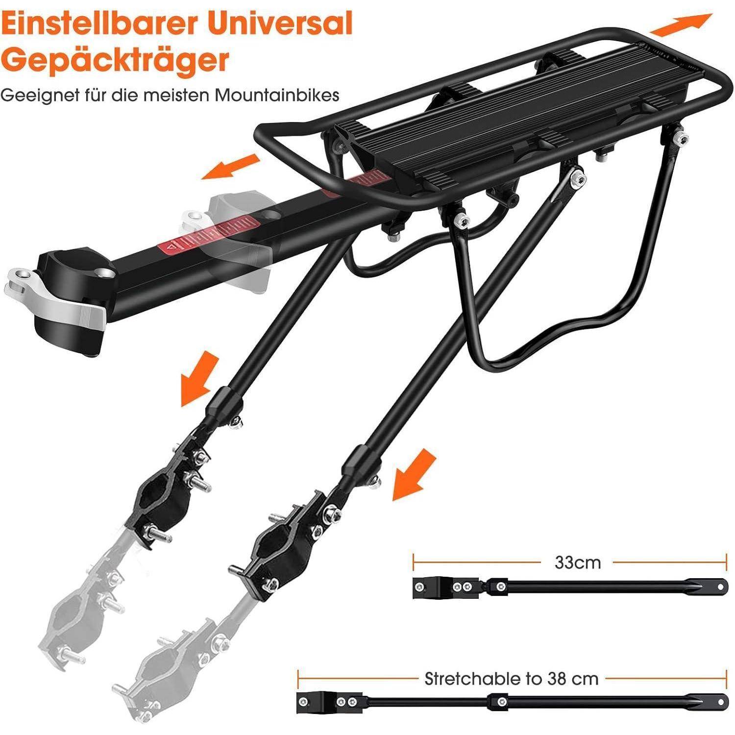 Fahrradgepäckträger Mountainbike Aluminiumlegierung 100kg 24-29 Zoll