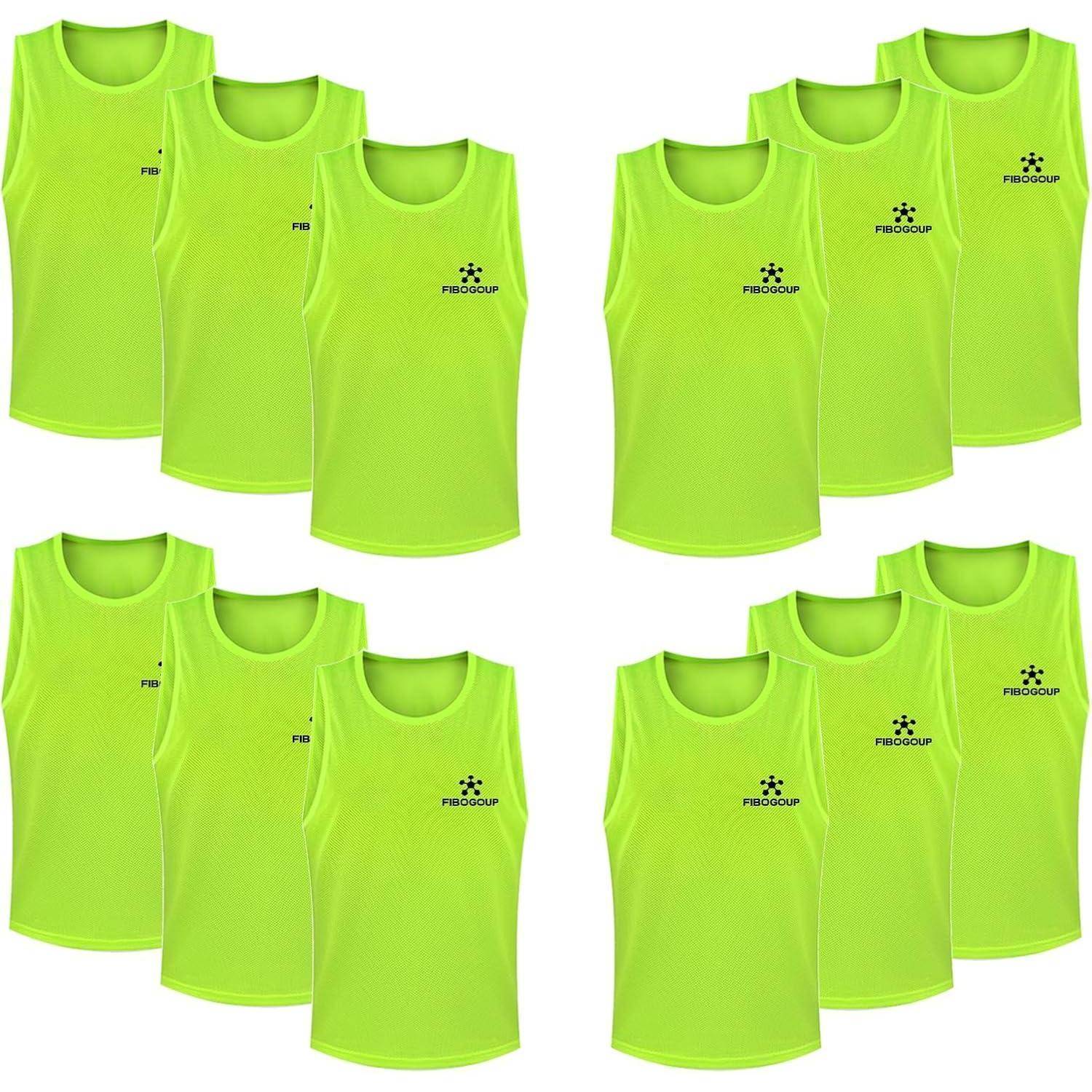 Trainingsweste Fußball Leibchen Kinder Teamtraining Zubehör L Grün 12
