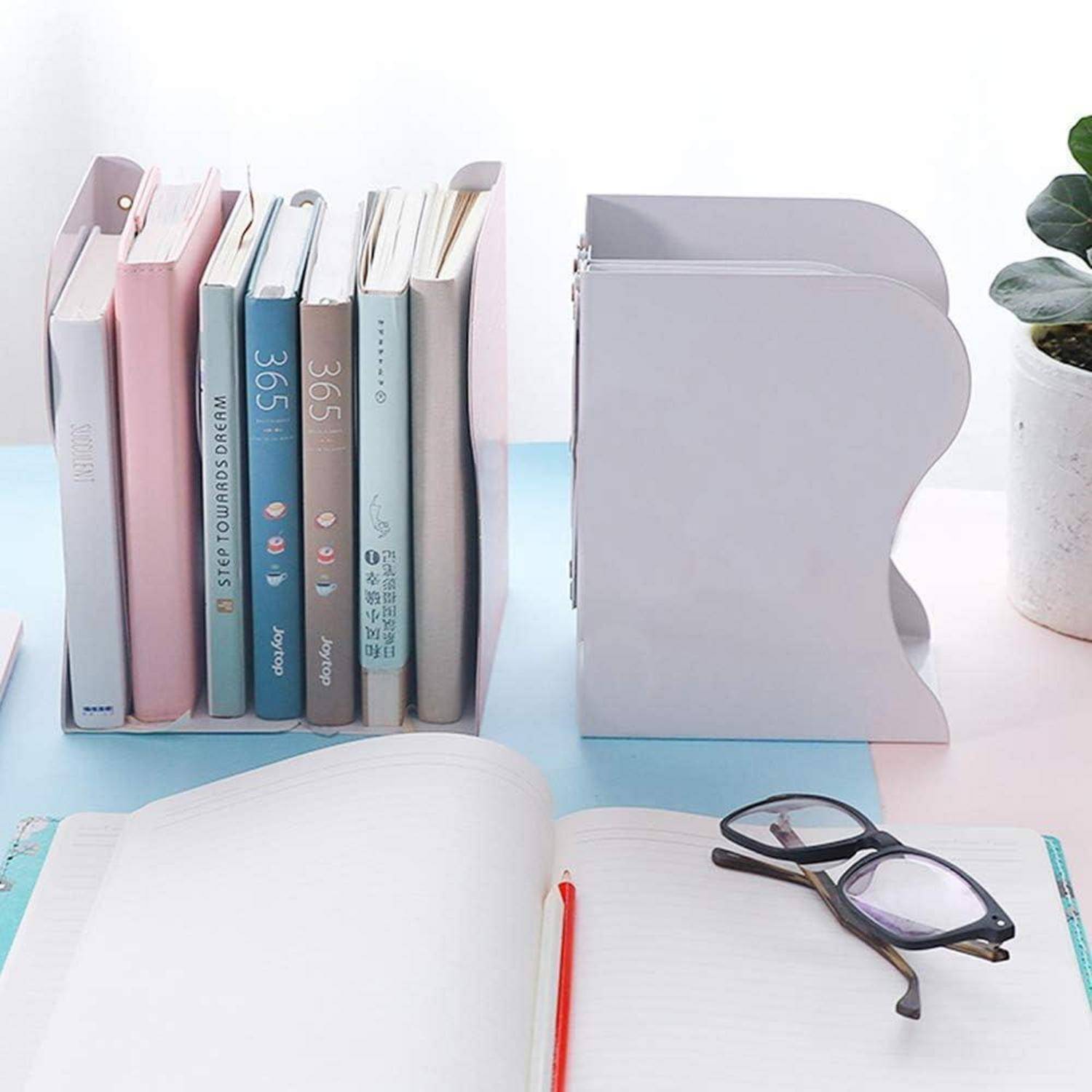 Verstellbare Buchstützen Kinder Metall Bücherhalter