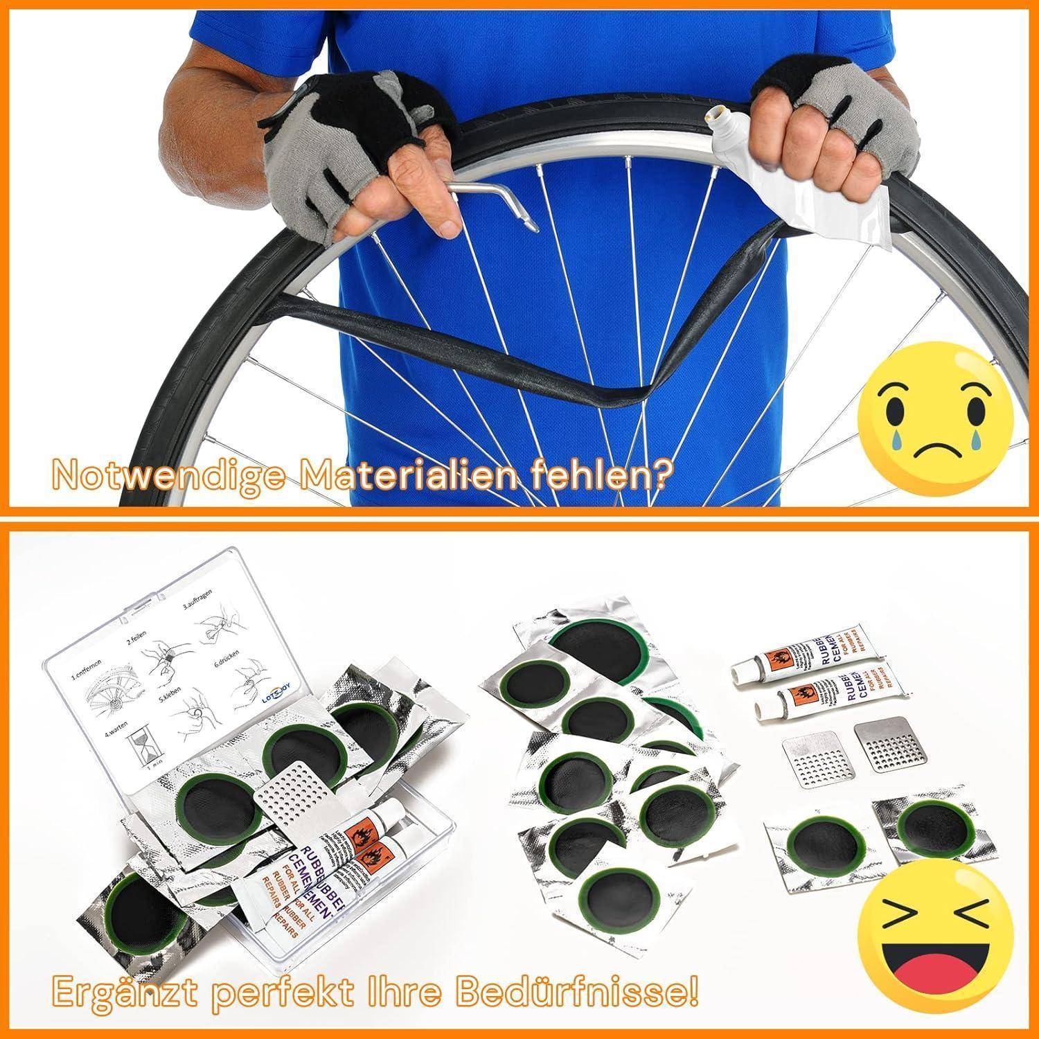 Fahrrad Flickzeug Set Reparaturset für Reifen Motorräder BMX