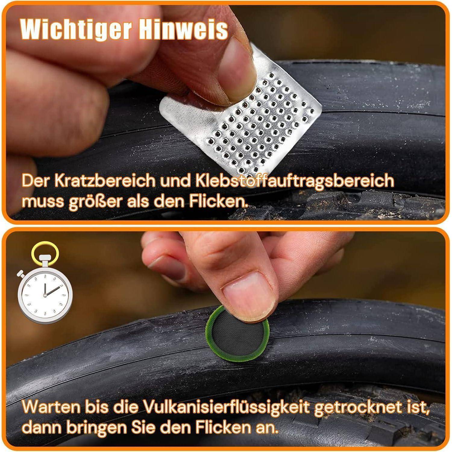 Fahrrad Flickzeug Set Reparaturset für Reifen Motorräder BMX