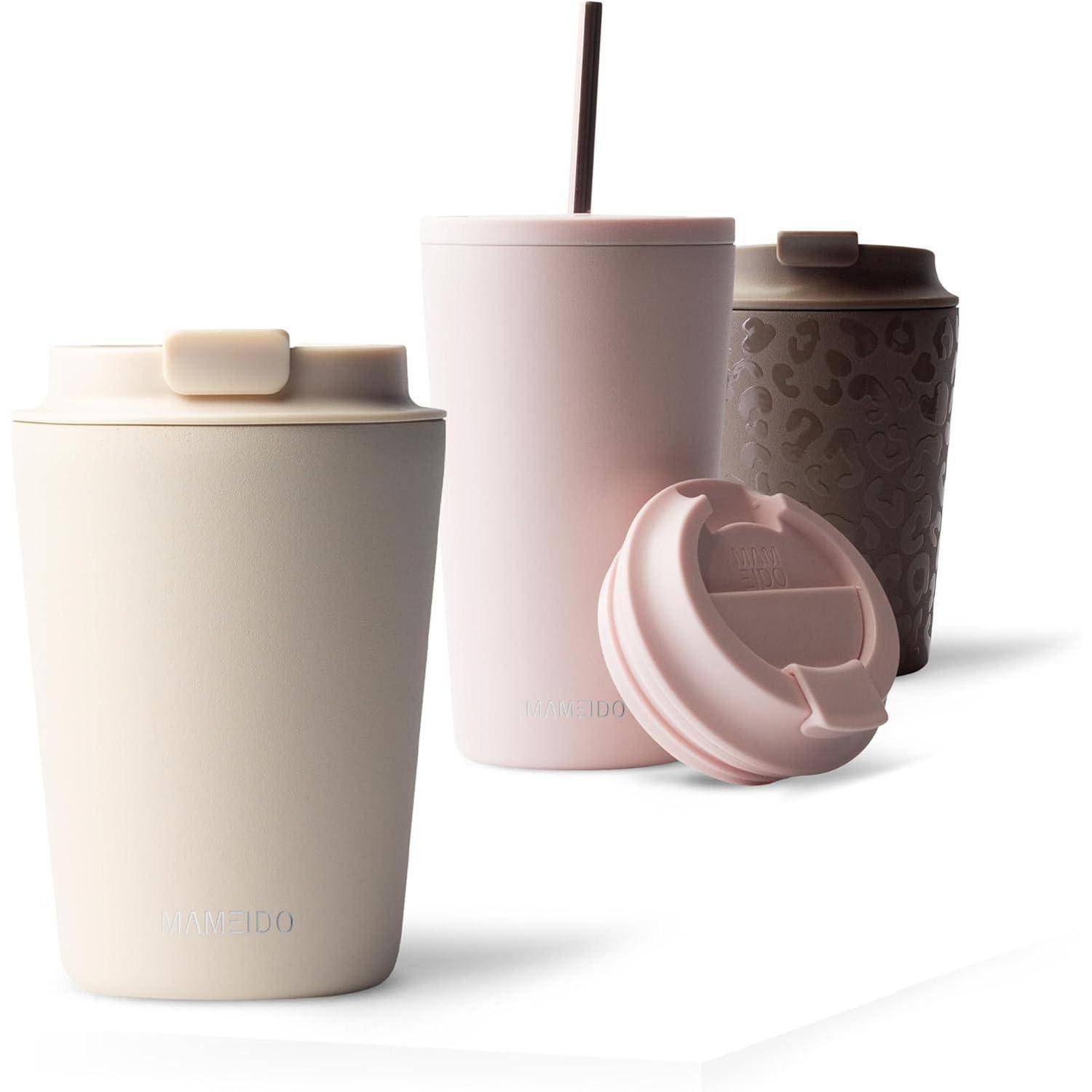Thermobecher 350ml dichter Kaffeebecher Edelstahl isoliert