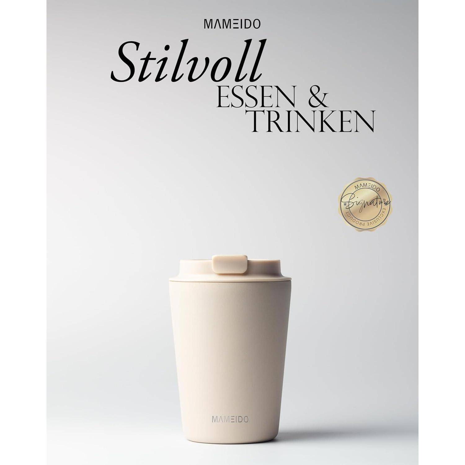 Thermobecher 350ml dichter Kaffeebecher Edelstahl isoliert