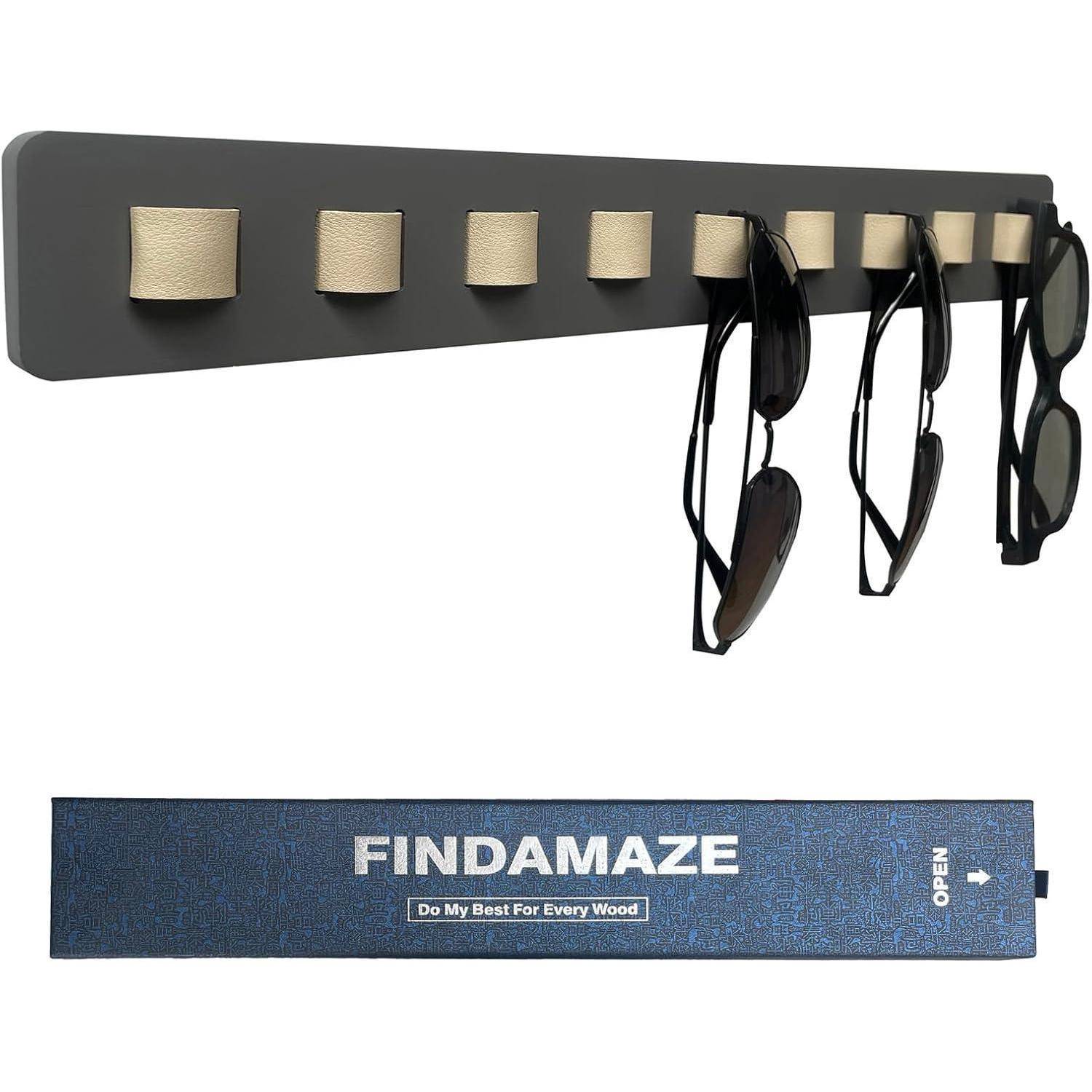 Brillenaufbewahrung Sonnenbrillen Organizer Wandmontage Holz